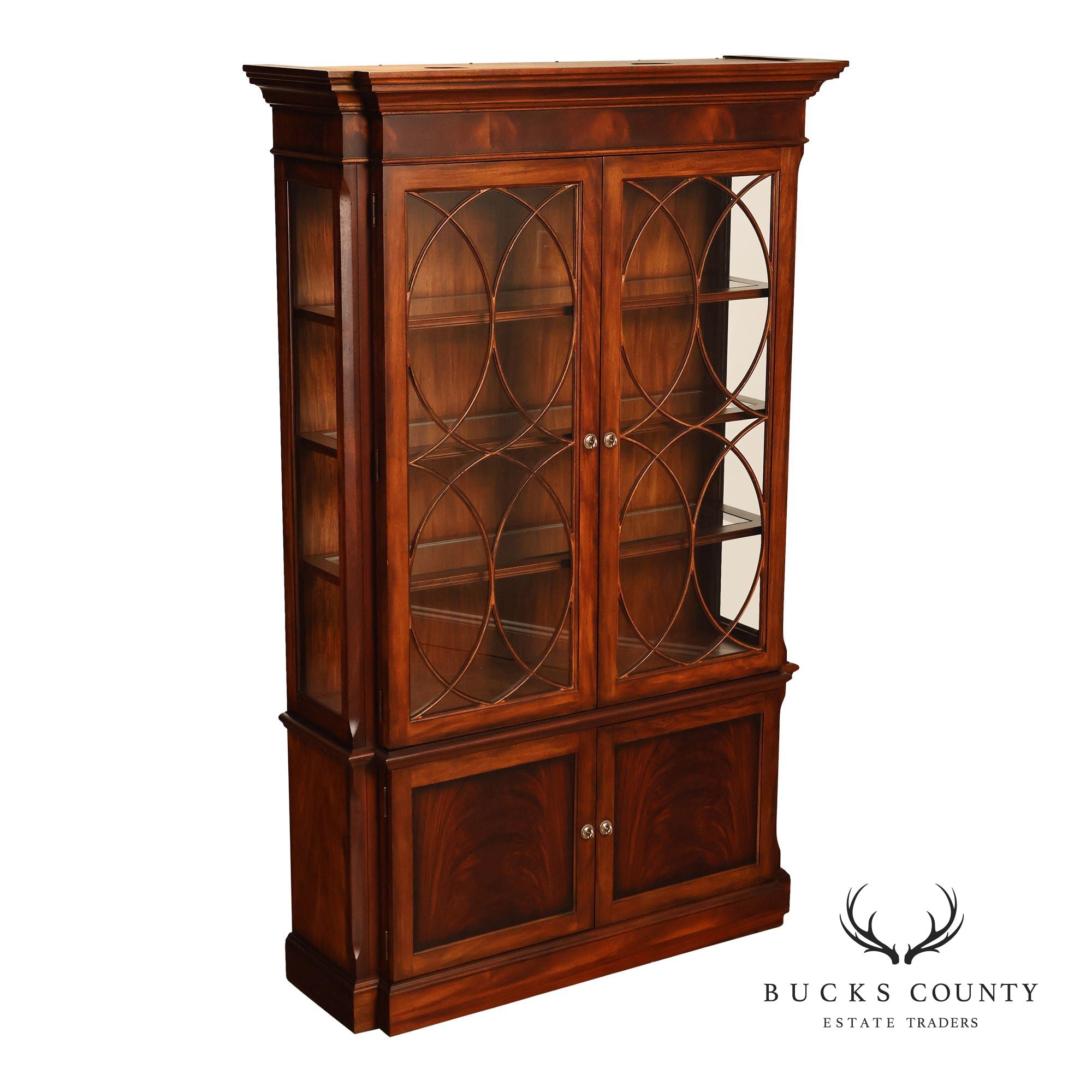 Ethan Allen Newport Collection Mahogany China Cabinet