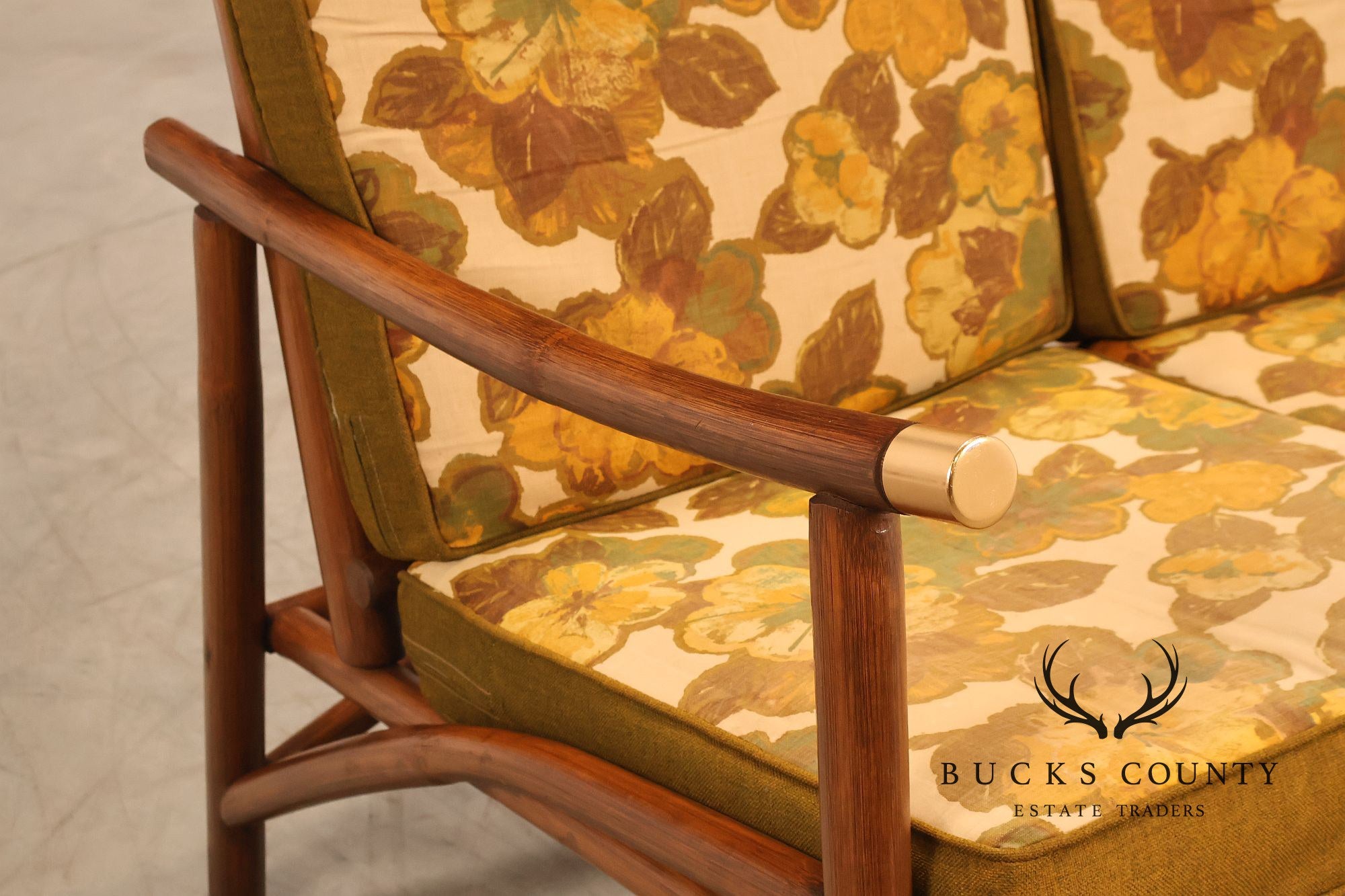 Vogue Coastal Vintage Rattan Bamboo Sofa