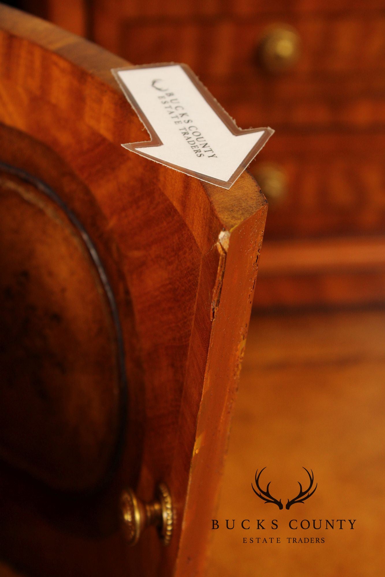 Maitland Smith Adams Style Satinwood Carlton House Writing Desk