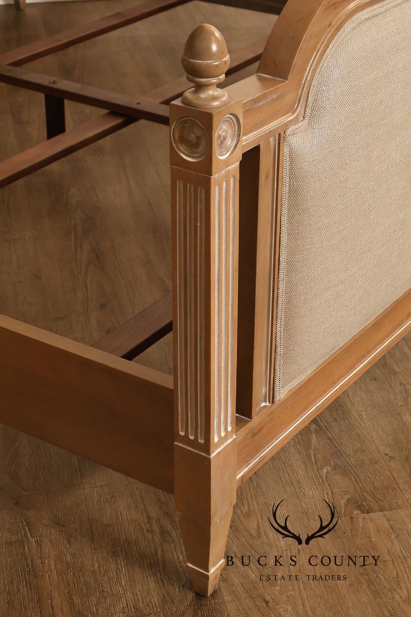 Ethan Allen King 'Allesandra' Upholstered Bed Frame