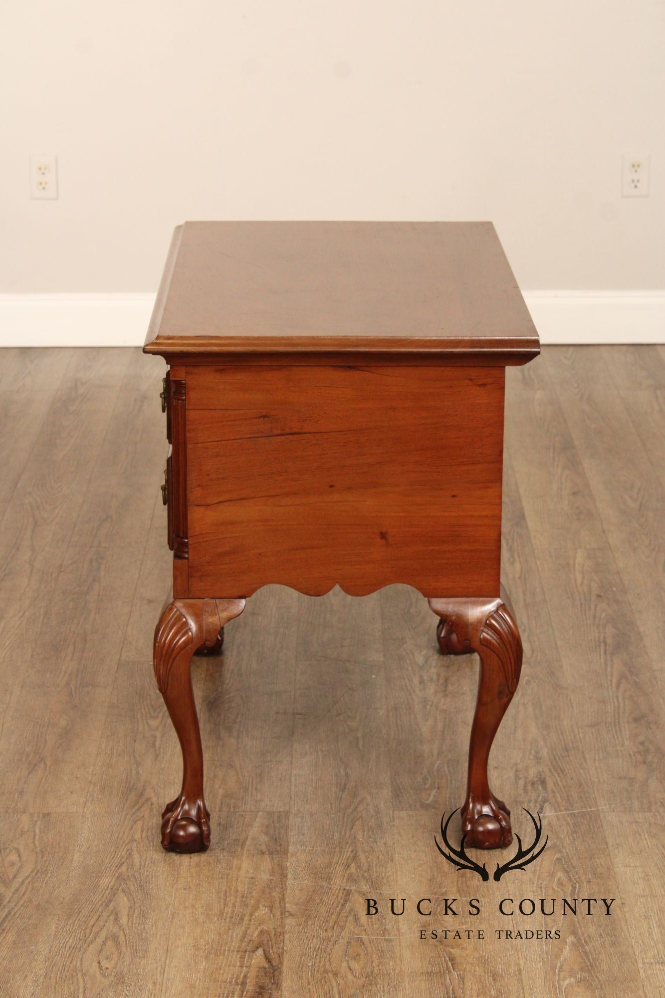 Antique Philadelphia Chippendale Style Mahogany Lowboy