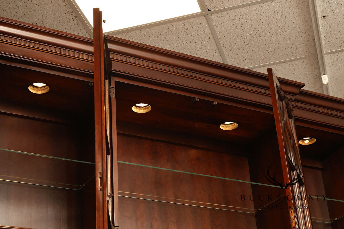 Statton Trutype Americana Cherry Breakfront China Cabinet