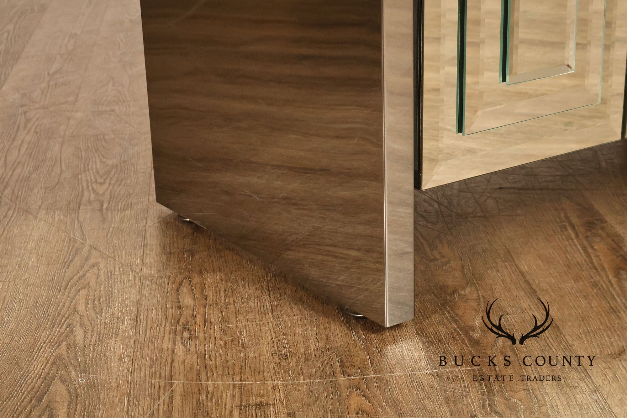 Ello Hollywood Regency Mirrored Armoire