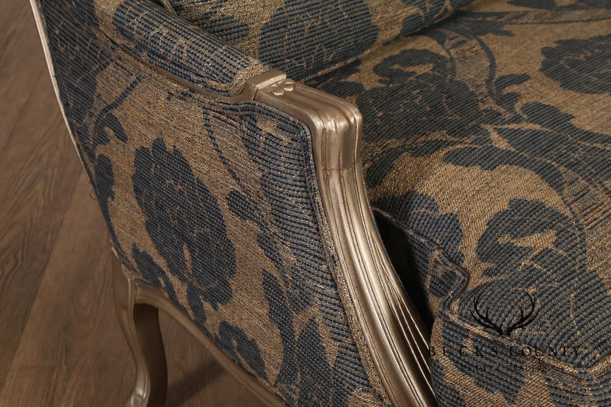 Ethan Allen French Louis XV Style Pair of 'Versailles' Armchairs
