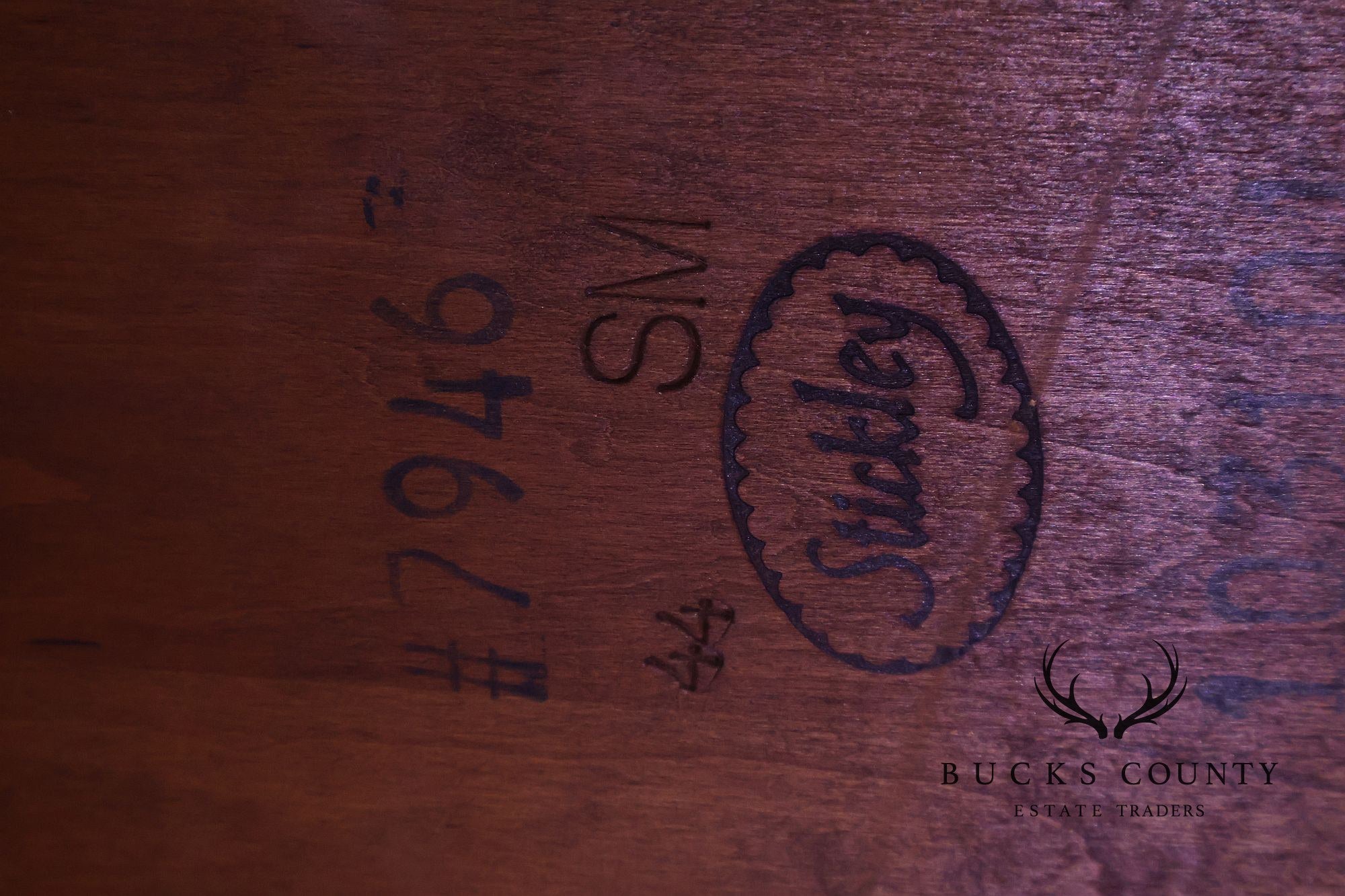 Stickley Directoire Style Cherry Dining Table With Two Leaves