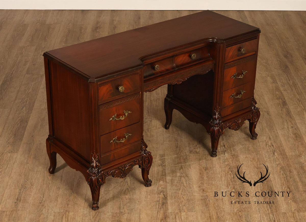 1940’s Flame Mahogany Writing Desk