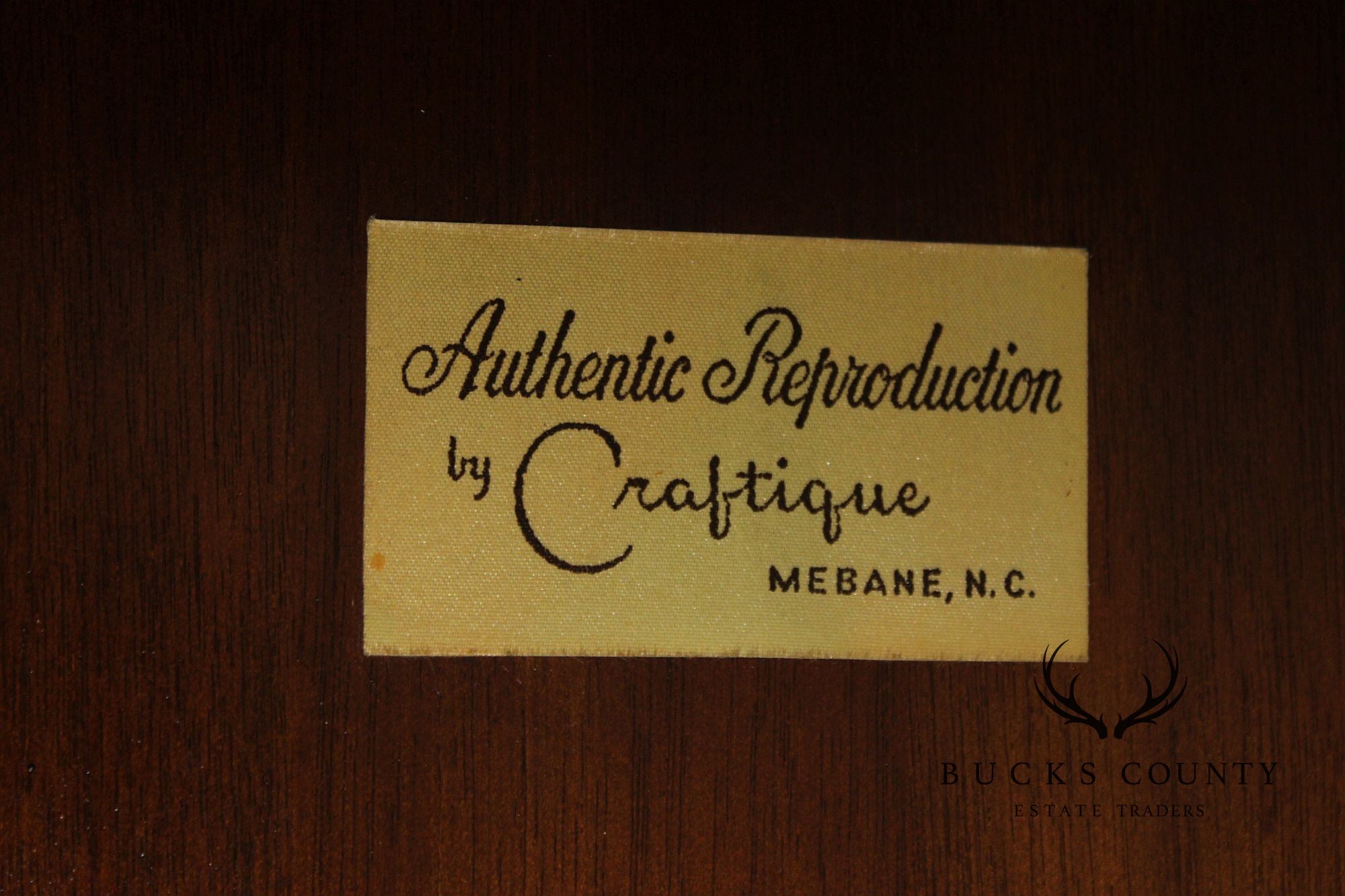 Craftique Chippendale Style Mahogany Corner Cabinet