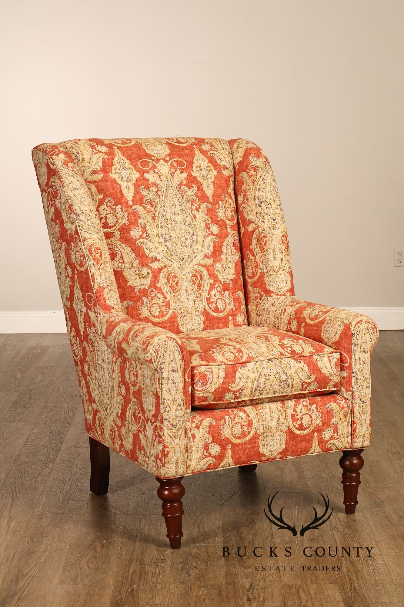 Craftmaster Upholstered Wing Back Armchair