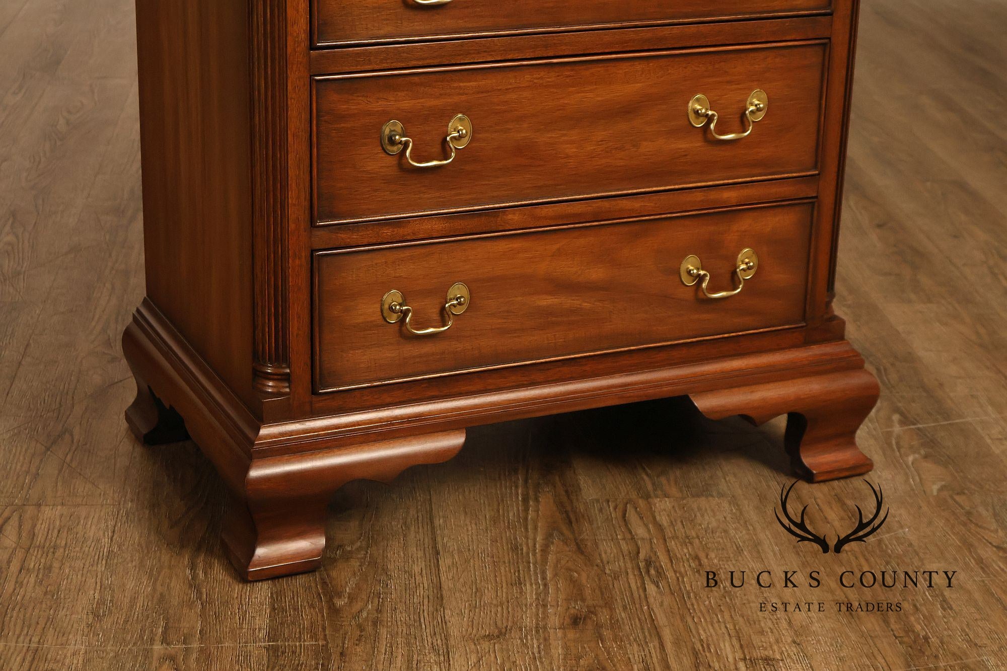 Henkel Harris Georgian Style Mahogany Bedside Chest
