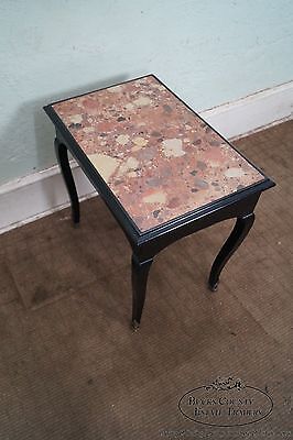 Antique French Louis XV Style Marble Top Side Table