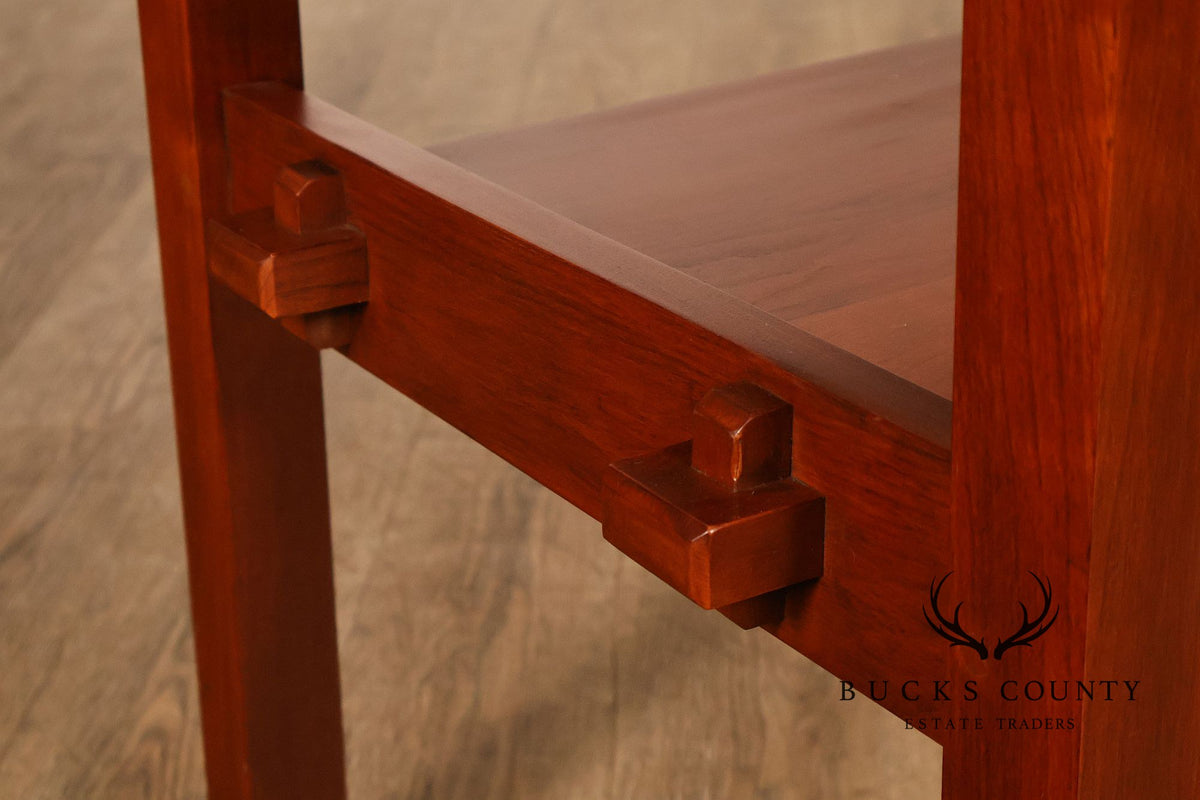 Stickley Mission Collection Tile Top Cherry End Table