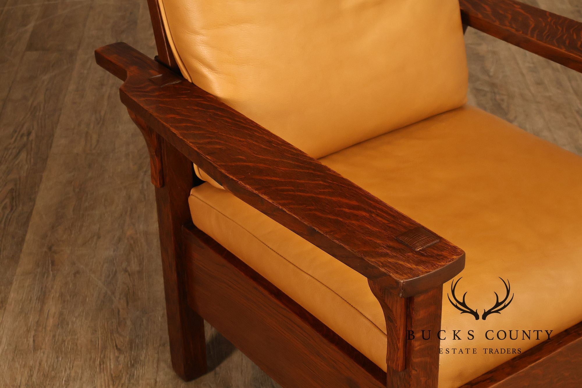 Gustav Stickley Antique Mission Oak Morris Chair Model 346