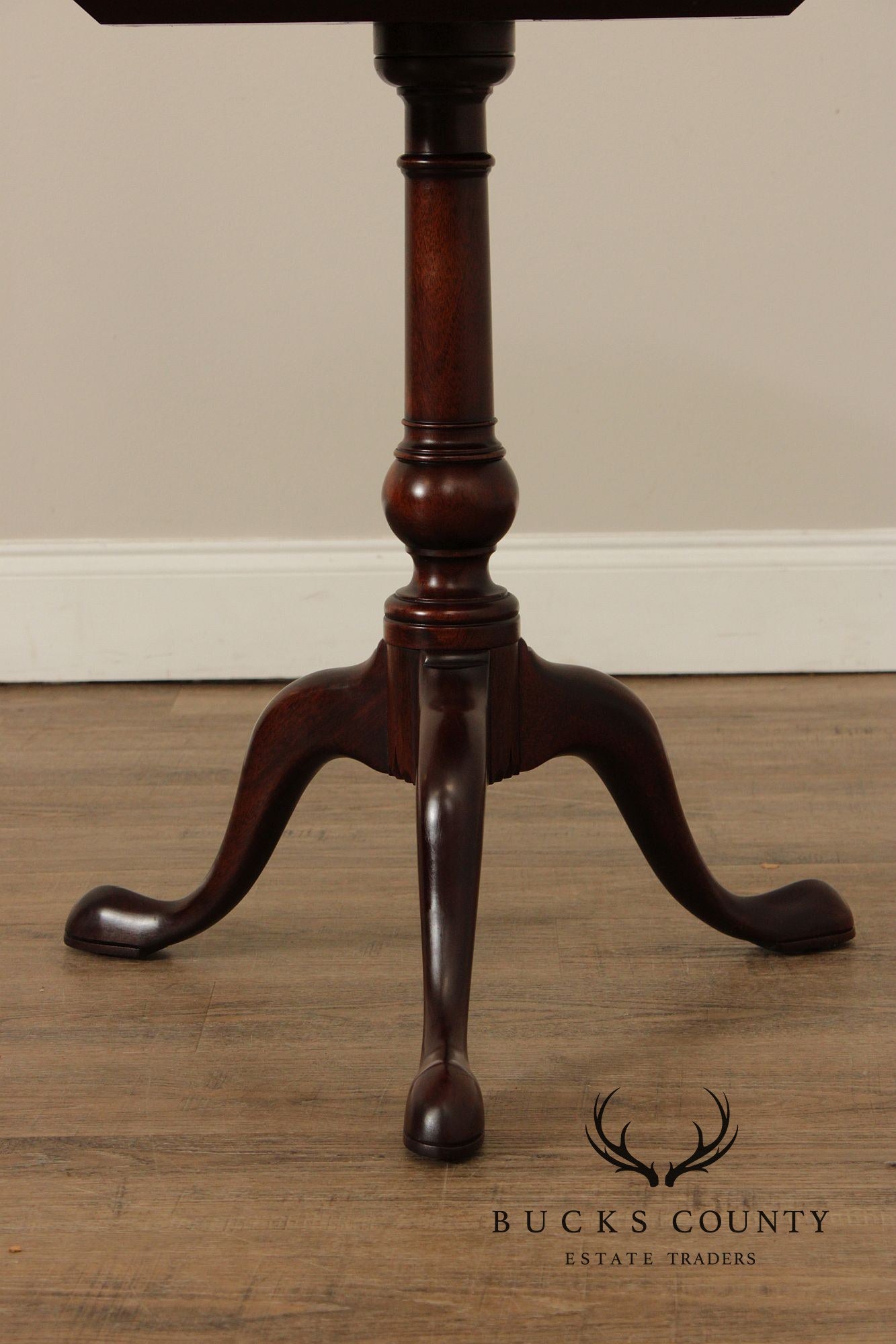 Stickley Federal Style Mahogany Pie Crust Tea Table