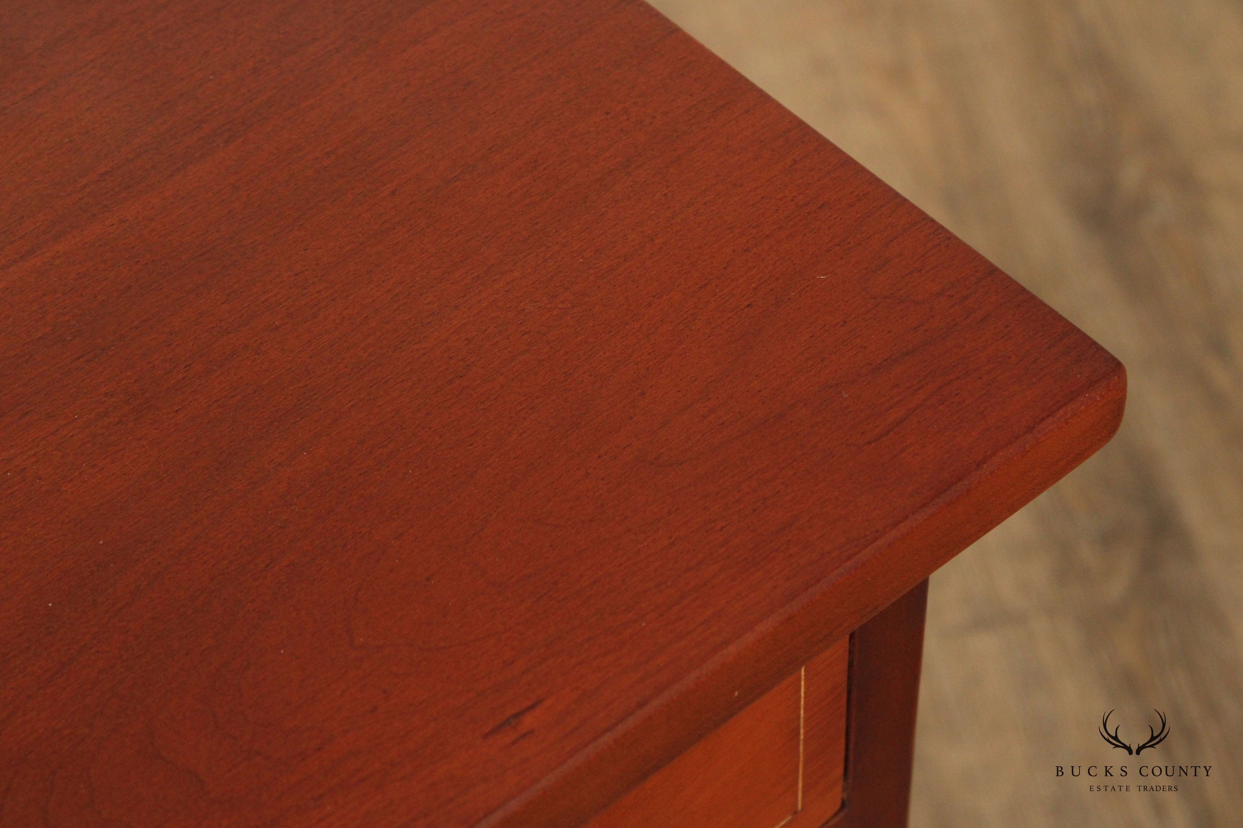 Hand Crafted Federal Style Inlaid Cherry Chest of Drawers