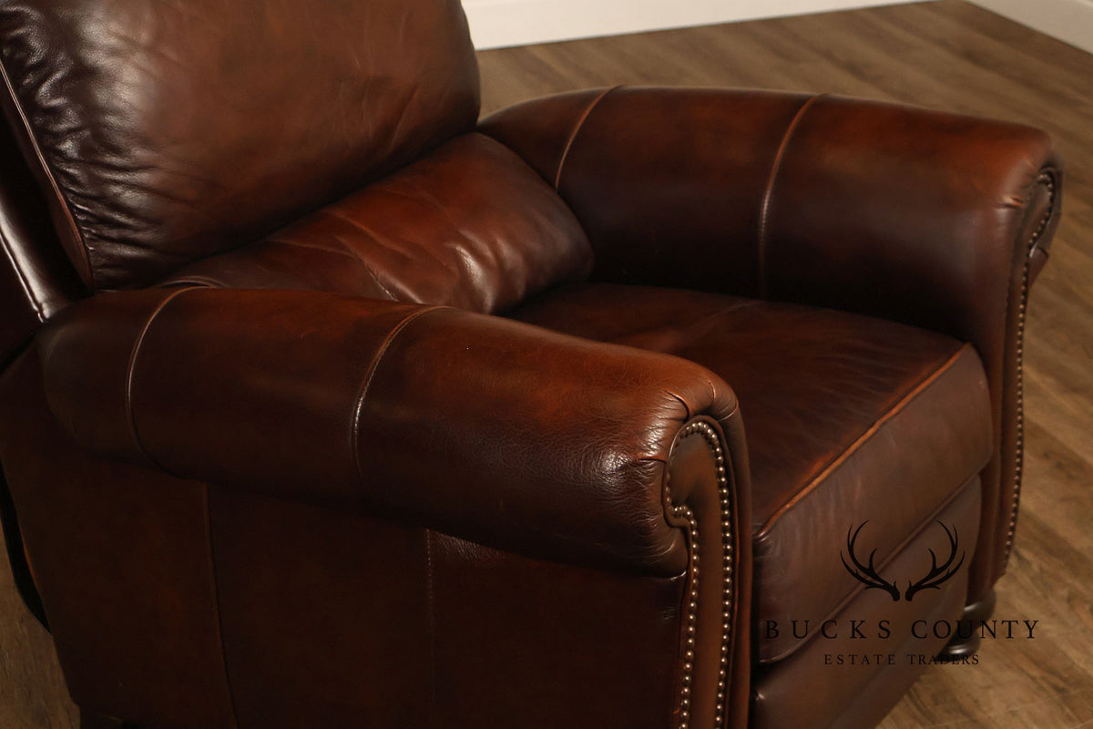 Traditional Brown Reclining Club Chair