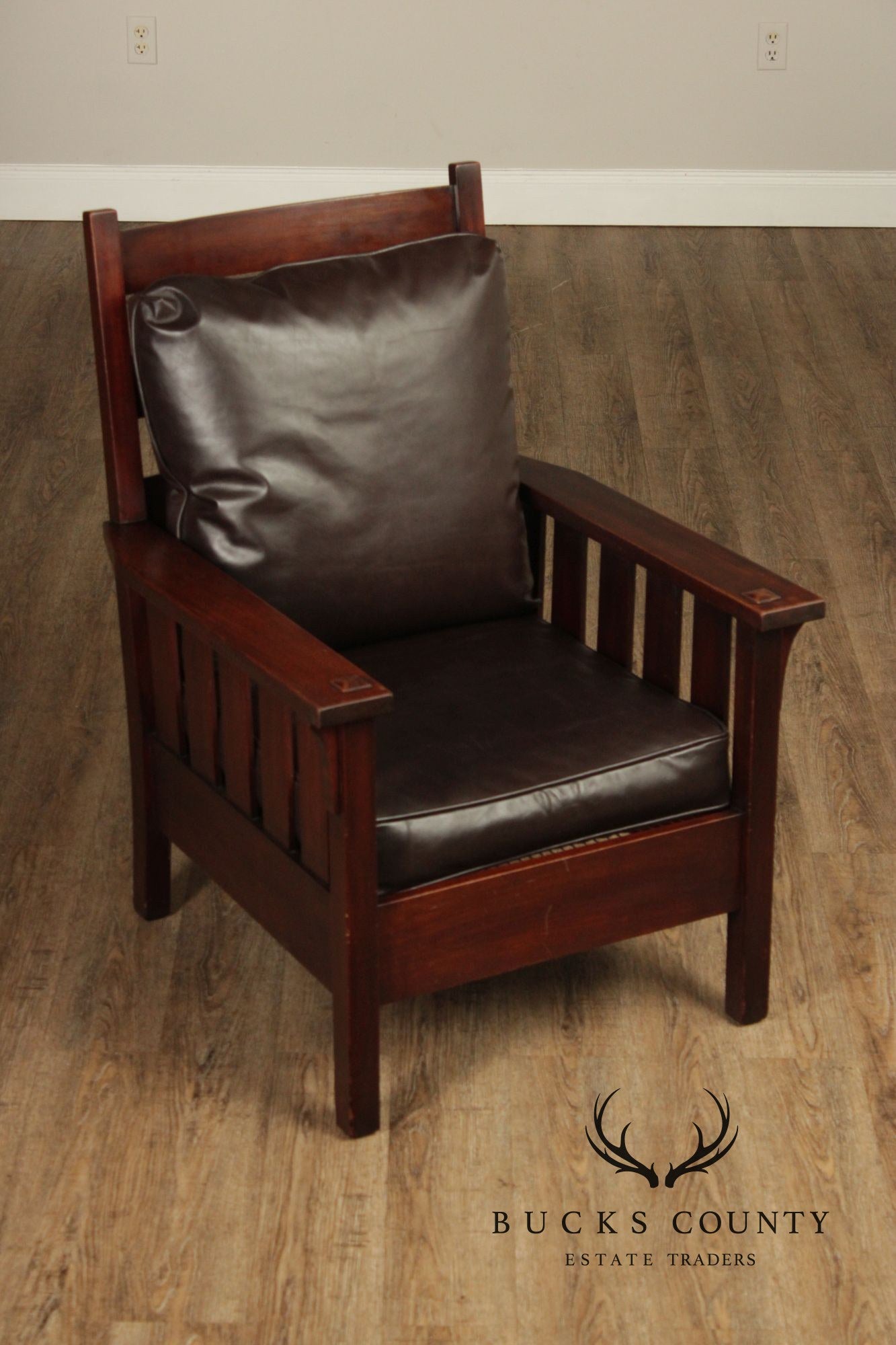 Gustav Stickley Antique Mission Mahogany Armchair