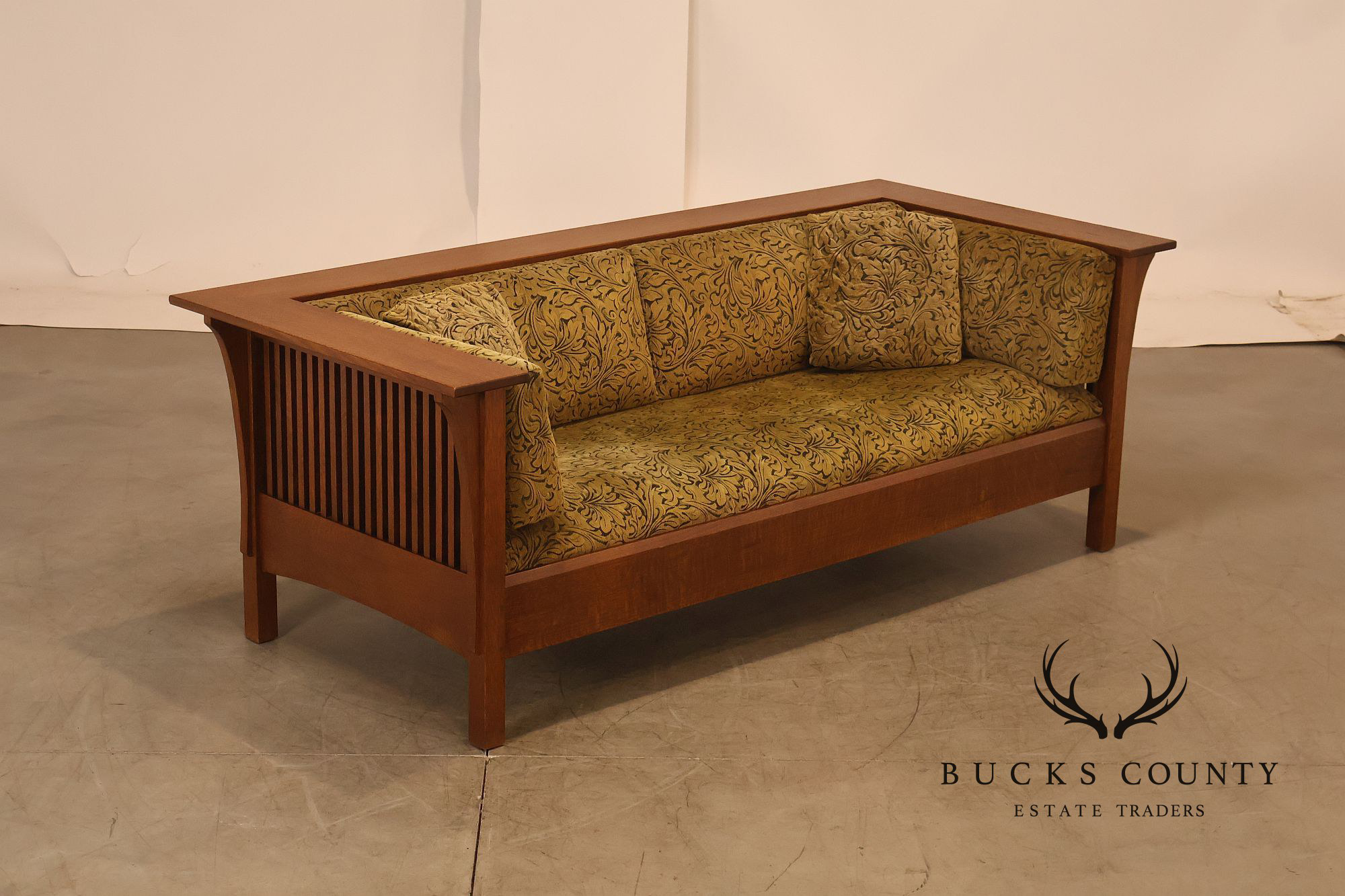 Stickley Mission Collection Oak Prairie Settle