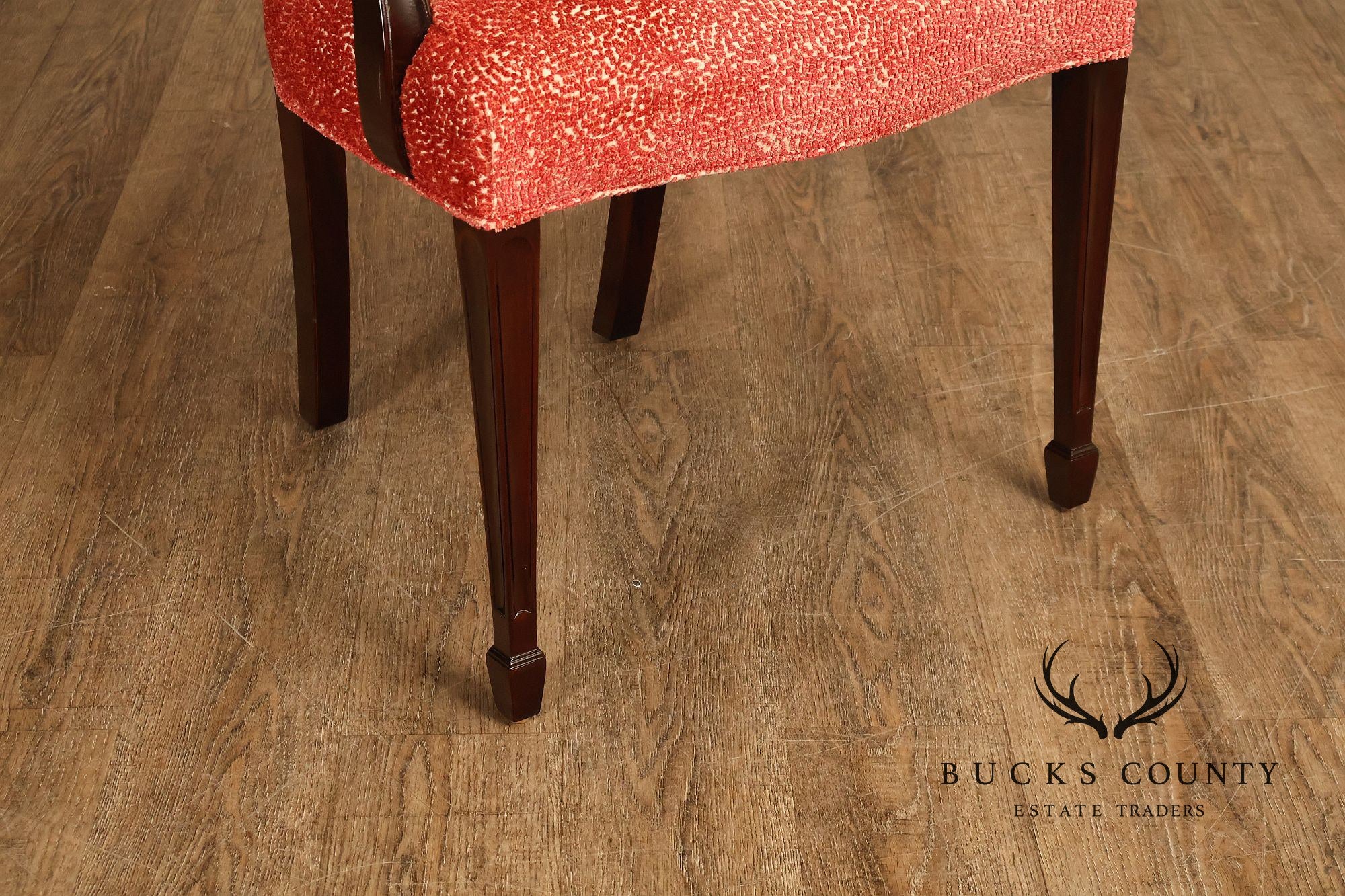 Stickley Federal Mahogany Set Of Eight Shield Back Dining Chairs