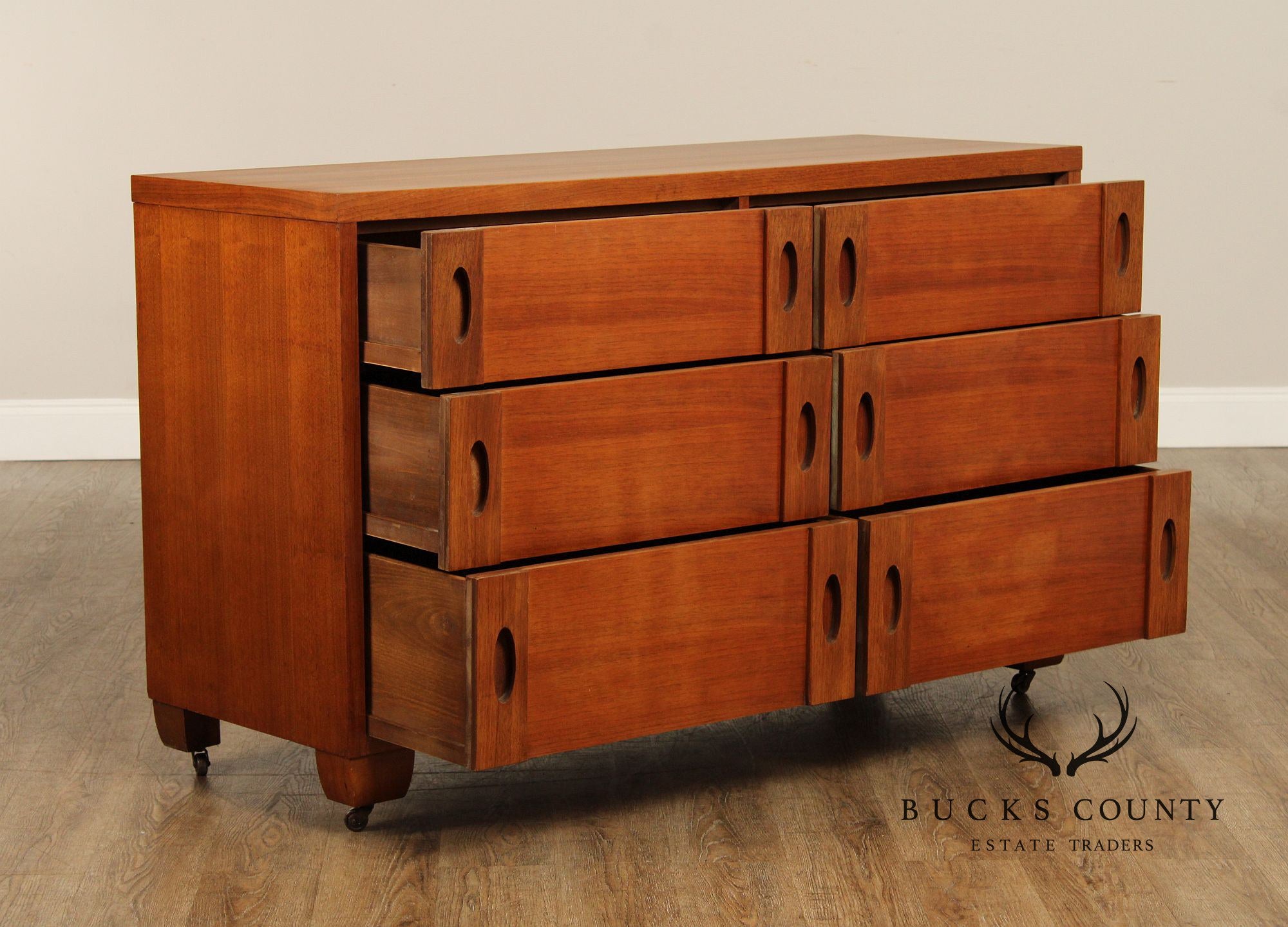 Phenix Furniture Co. Mid Century Modern Walnut Dresser