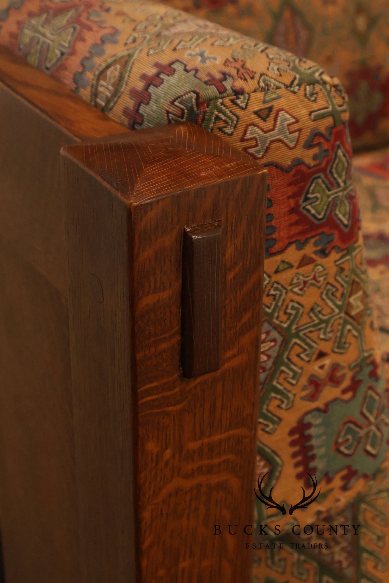 Stickley Mission Collection Oak Settle Sofa