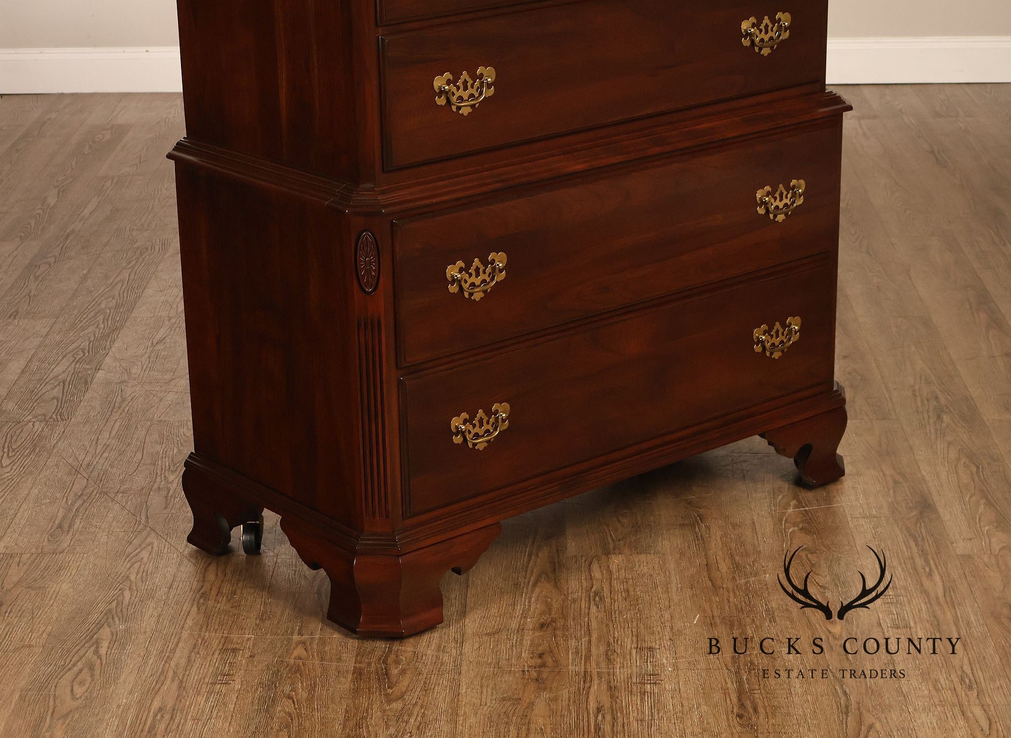 Ethan Allen 'Georgian Court' Cherry Chest on Chest