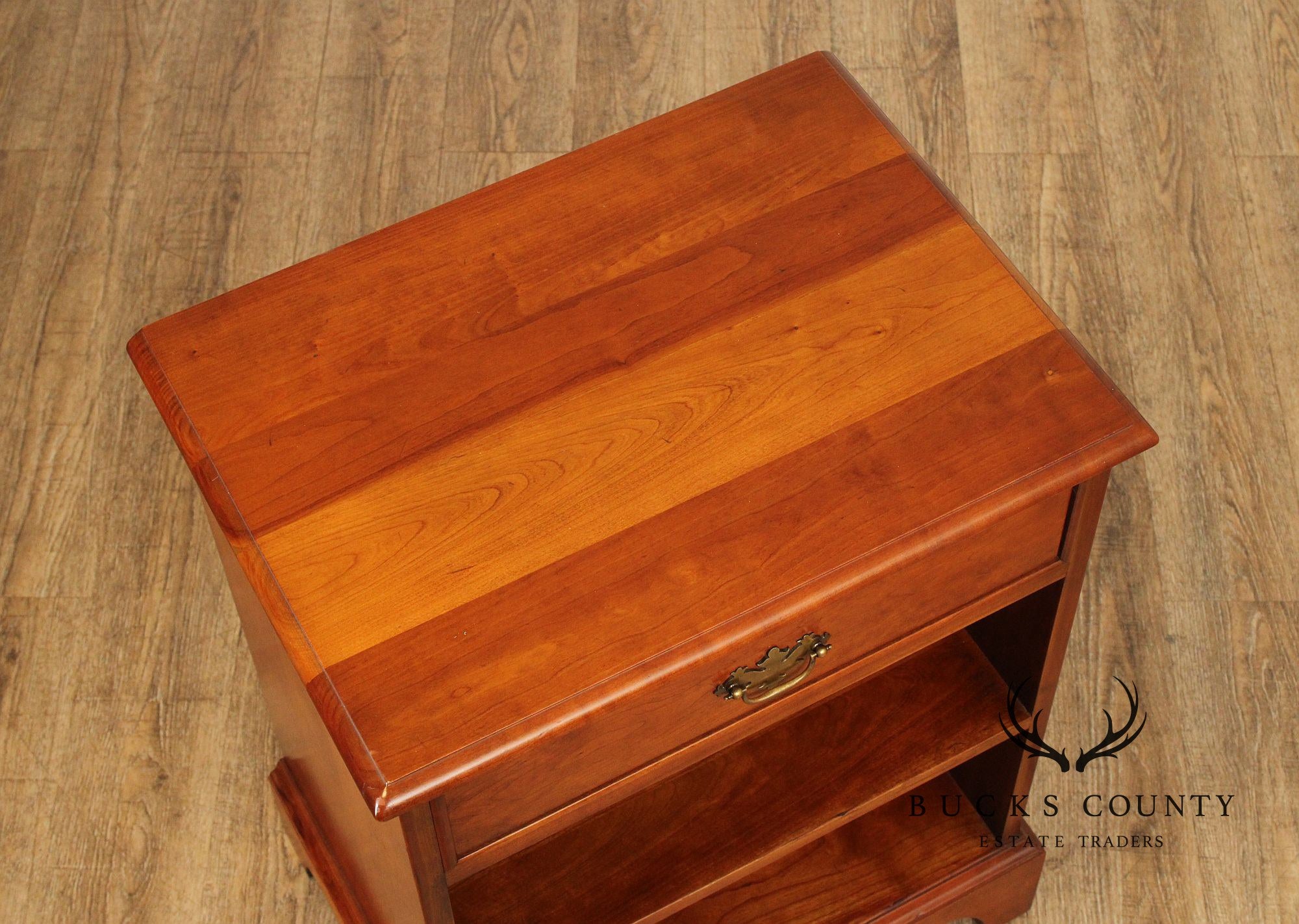 Stickley Chippendale Style Cherry Nightstands