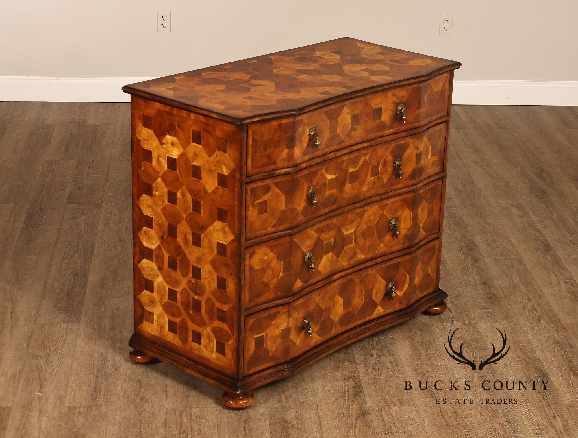 Jonathan Charles Oyster Chest of Drawers