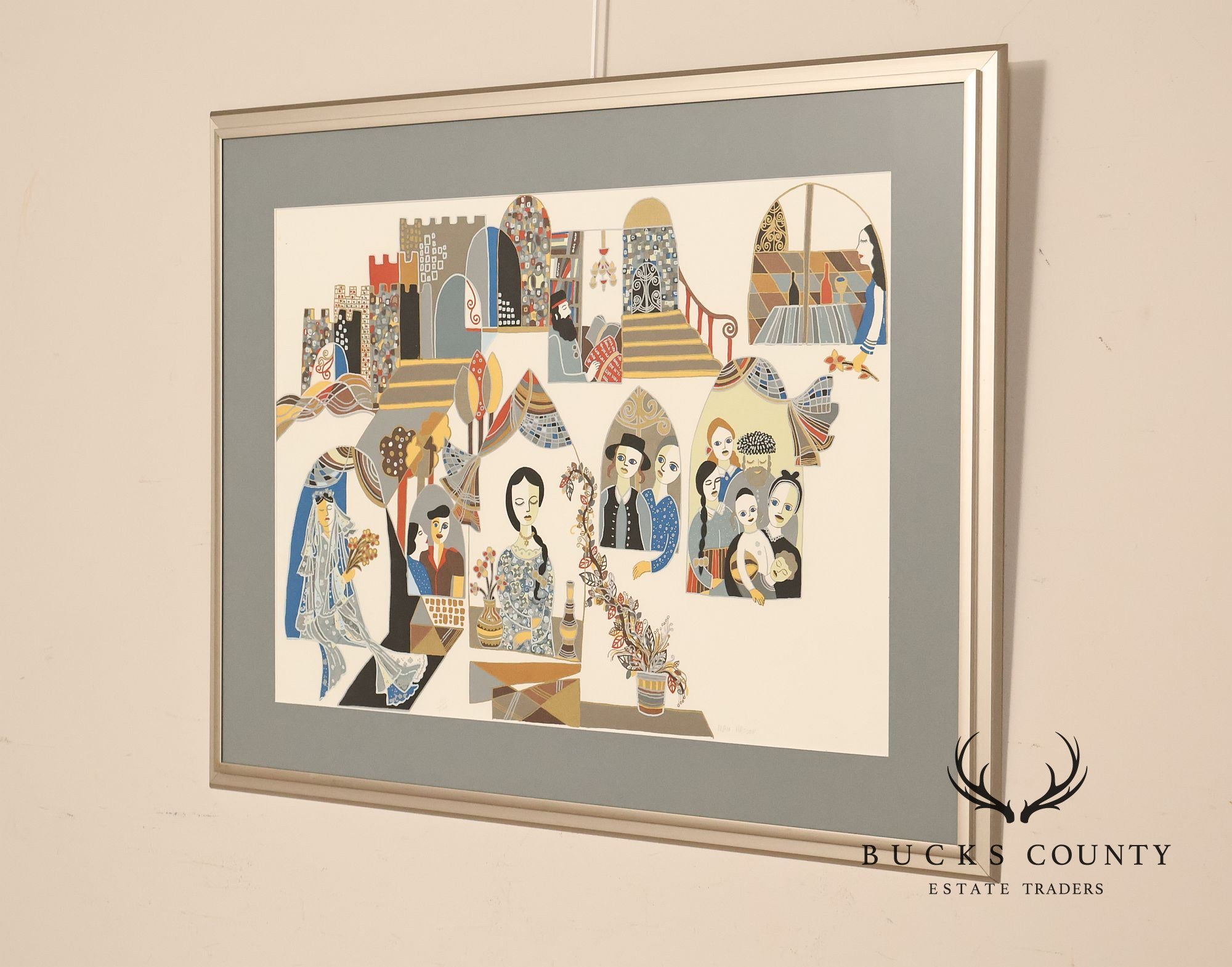 Ilan Hasson Post War Limited Edition Print, 'Waiting for Messiah'