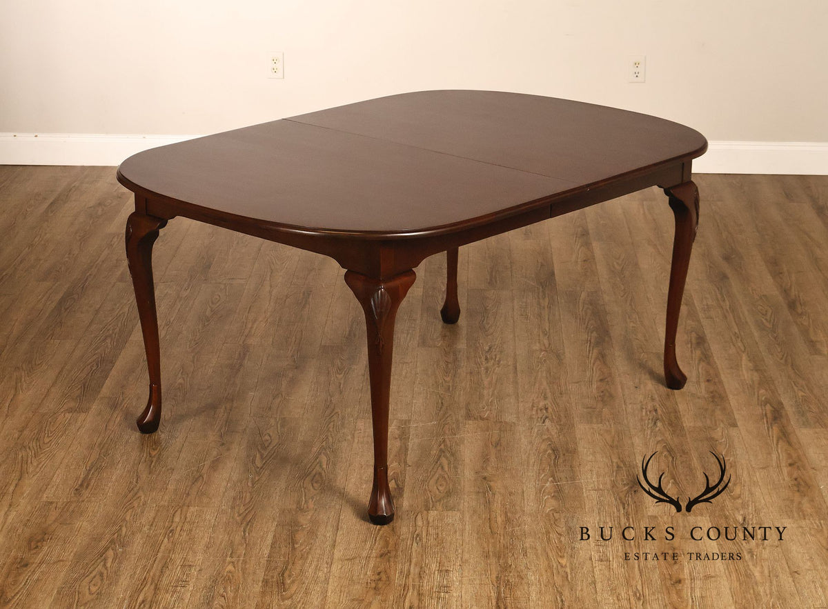 Harden Queen Anne Style Cherry Extension Dining Table