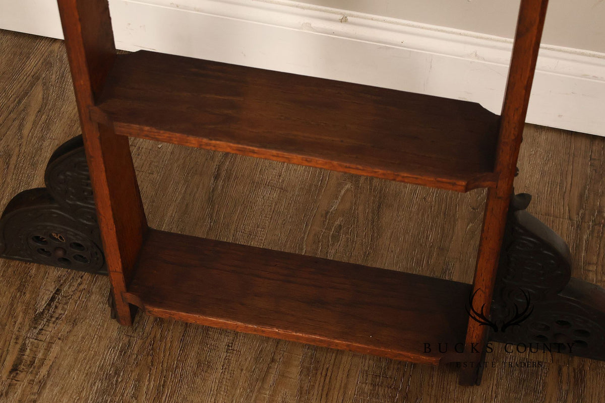 Antique Bicycle Ladder Co. Rolling Library Ladder