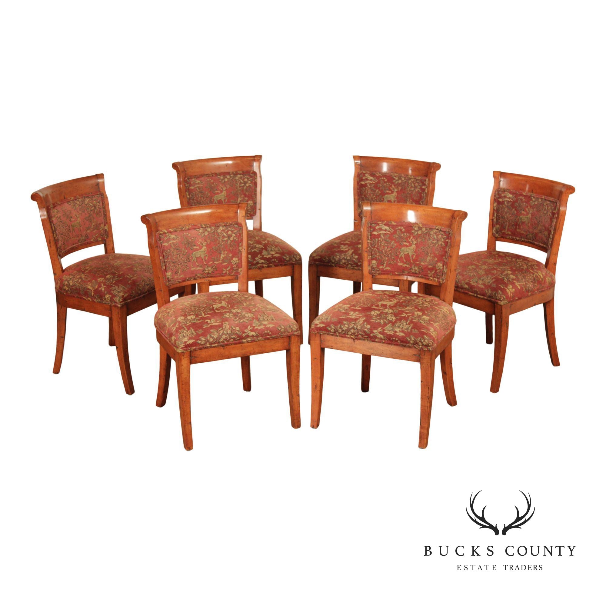 Guy Chaddock Set of Six 'Dudley' Dining Chairs