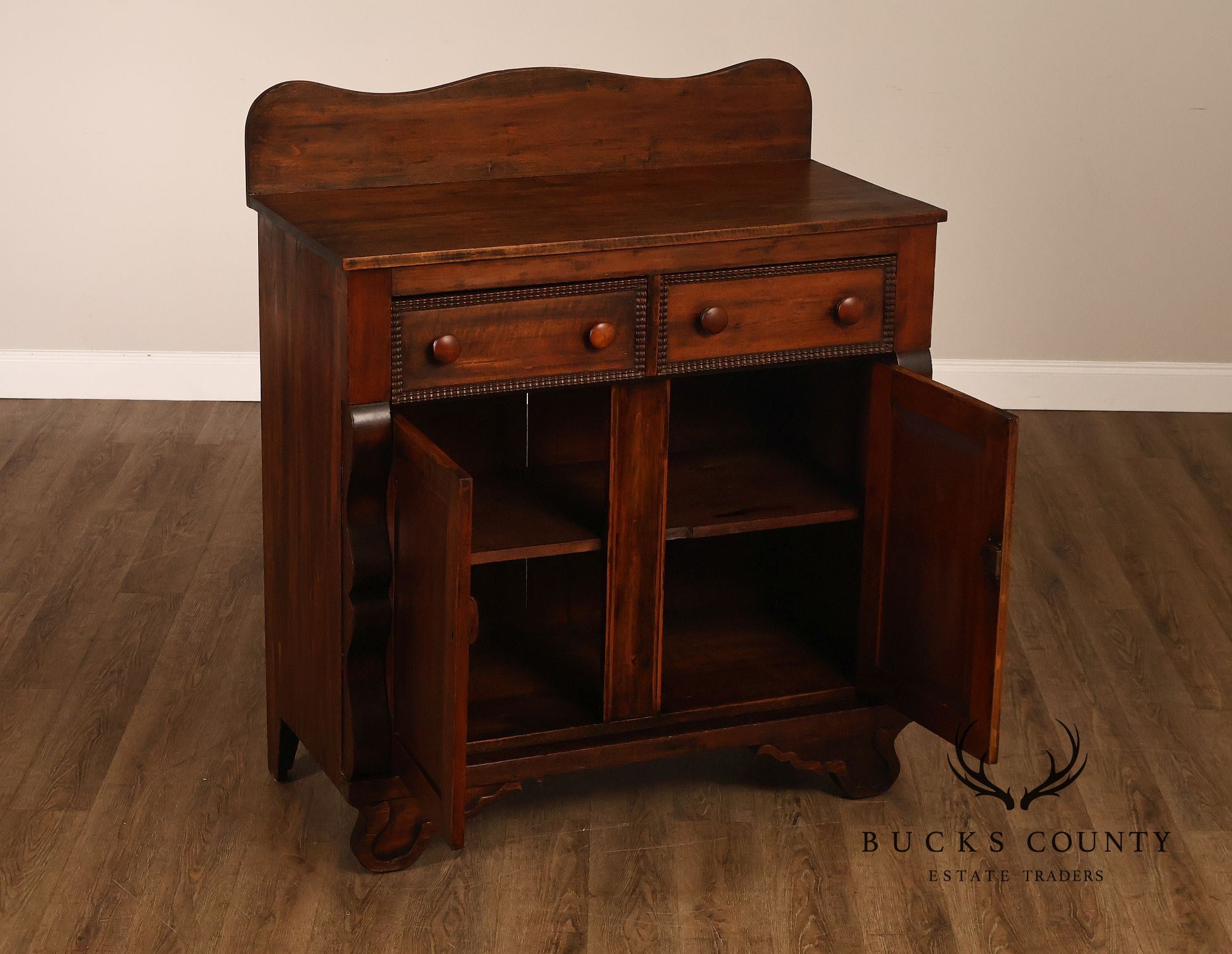 Antique American Empire Softwood Jelly Cupboard