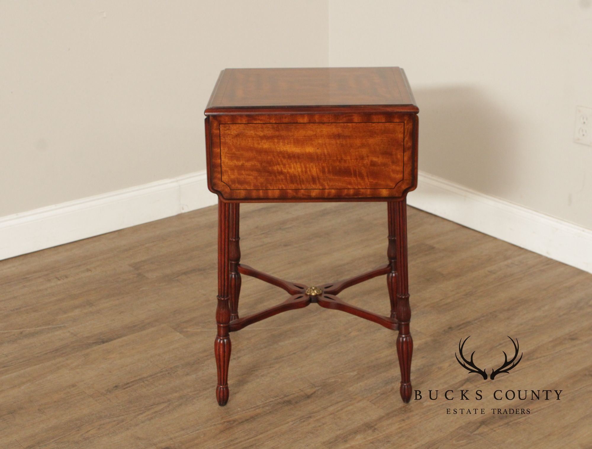 Theodore Alexander Mahogany Pembroke Side Table