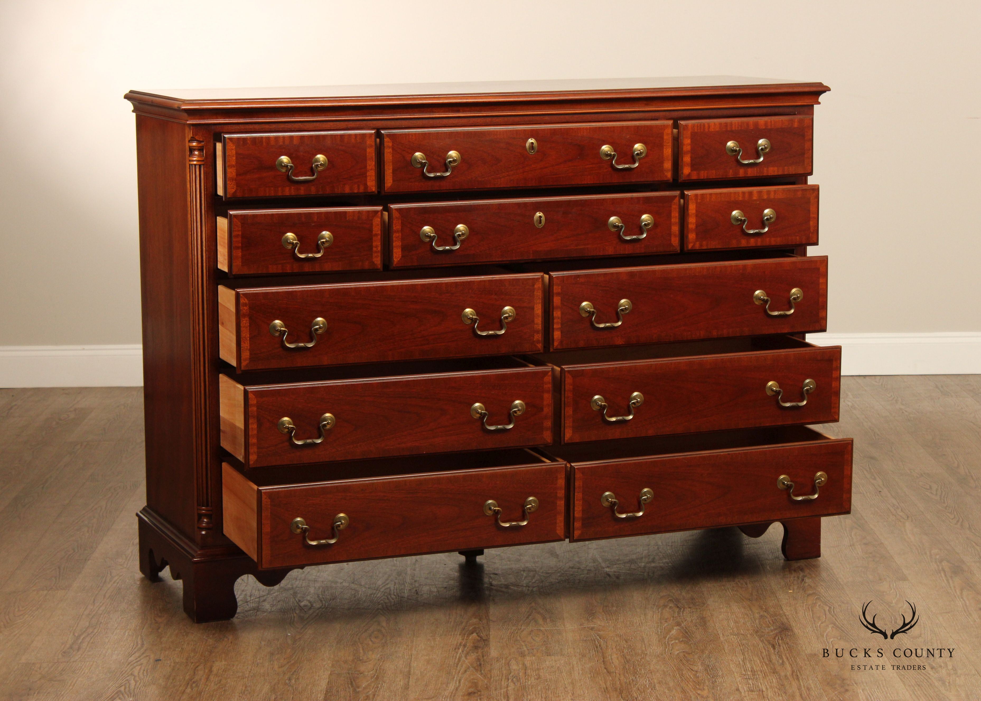 Lexington Georgian Style Cherry Double Chest