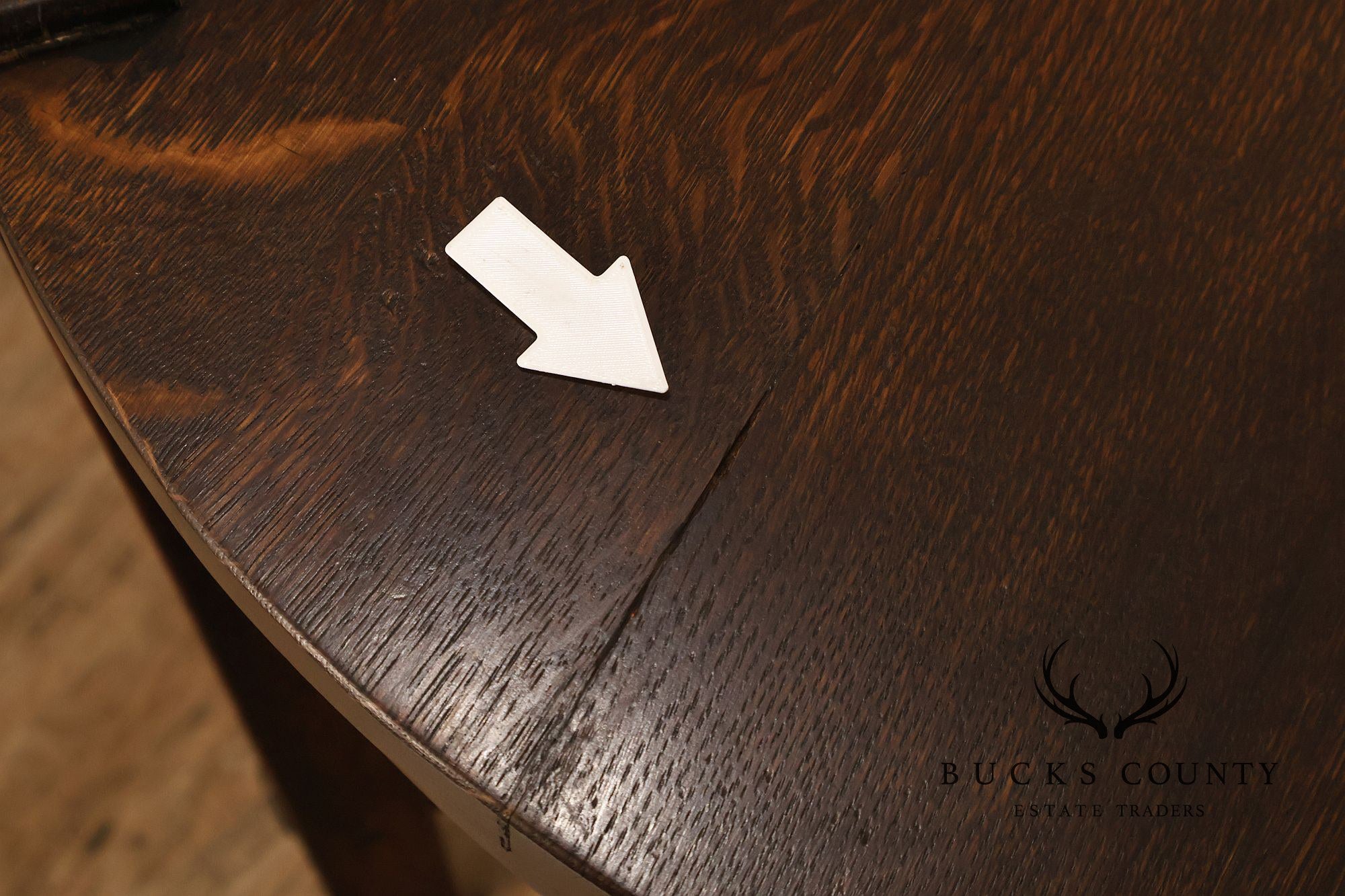 Early Gustav Stickley Mission Oak 26 Inch Round Table #439