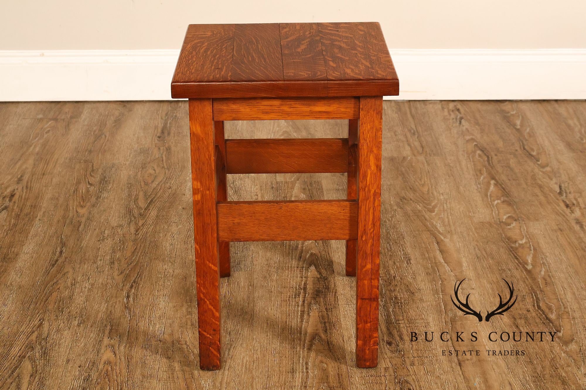 Stickley Brothers Arts And Crafts Oak Tabouret Stand Model #2582
