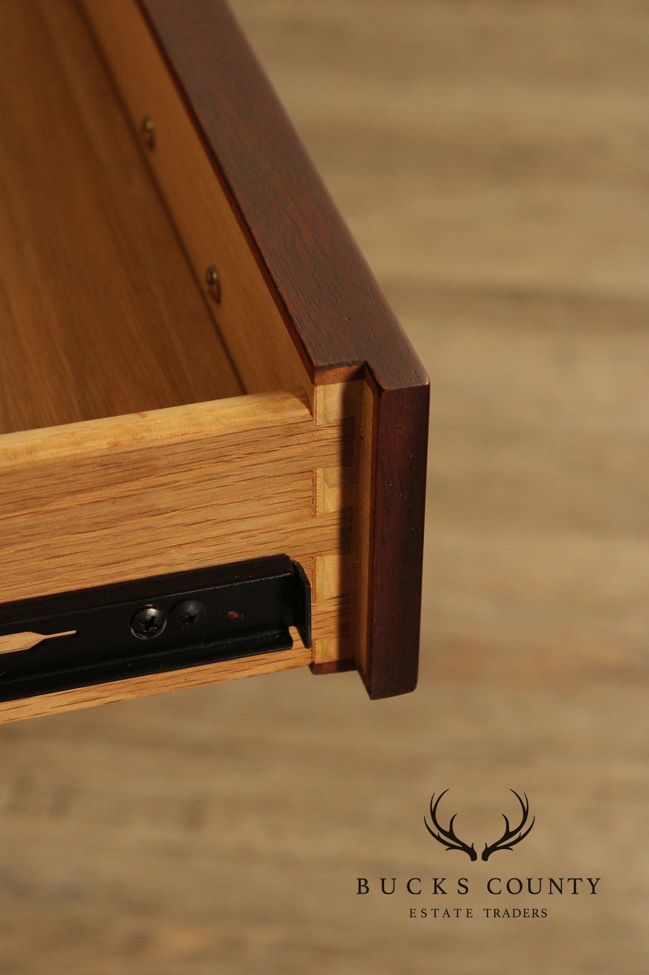 Stickley Georgian Style Banded Mahogany Writing Desk