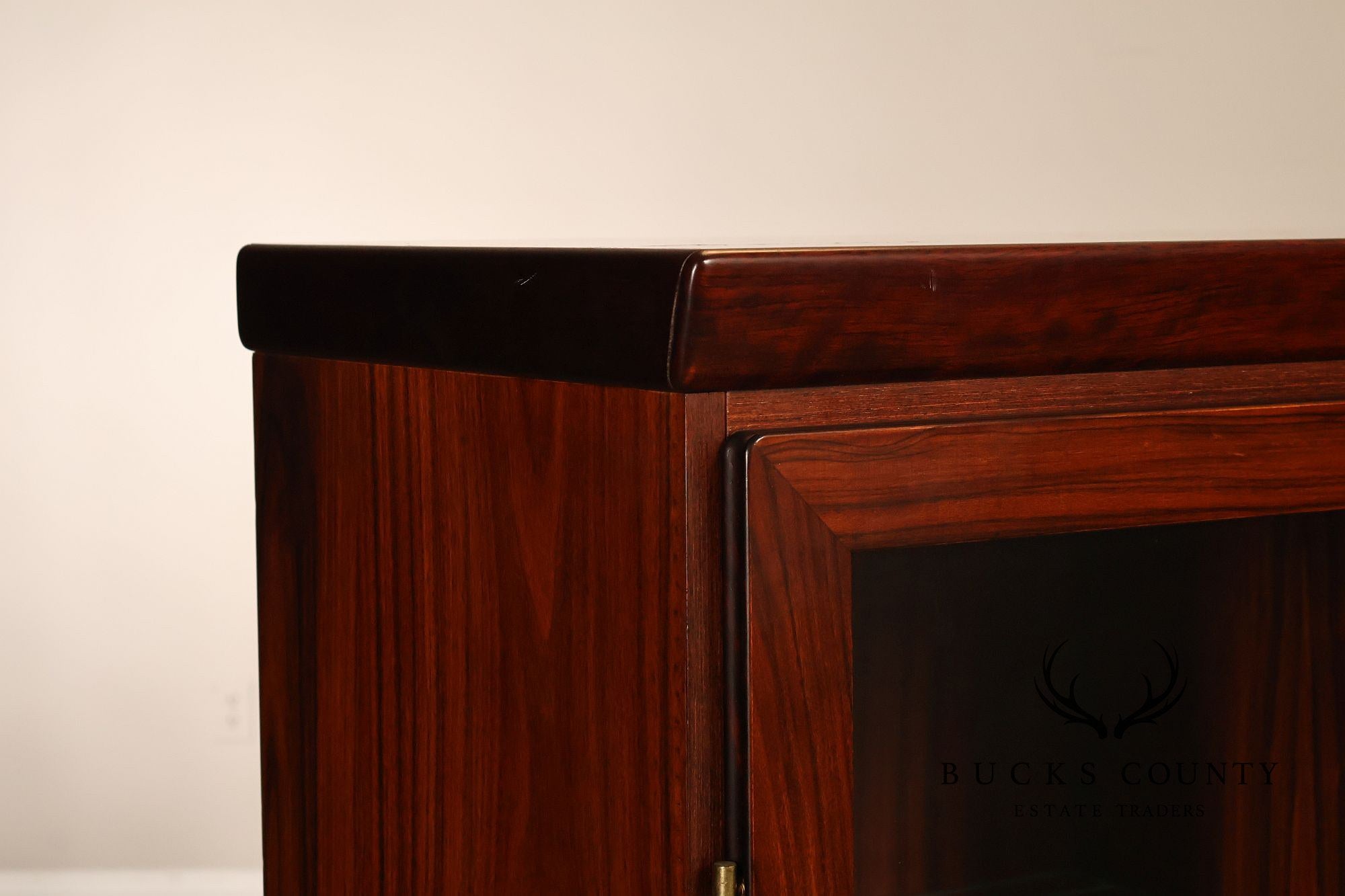 Skovby Danish Modern Four-Door Rosewood Display Bookcase