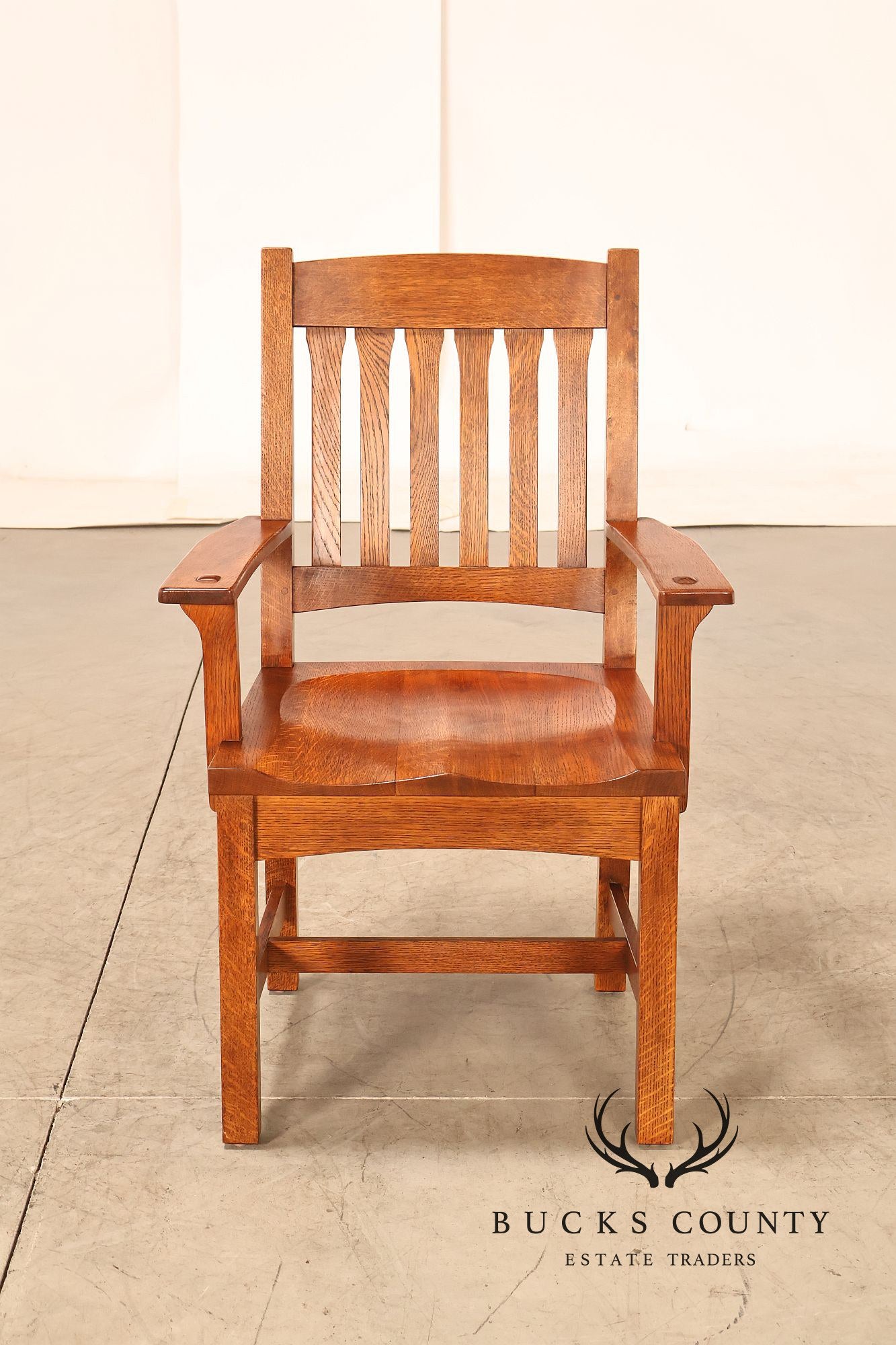 Stickley Mission Collection Set of Six Cottage Oak Dining Chairs