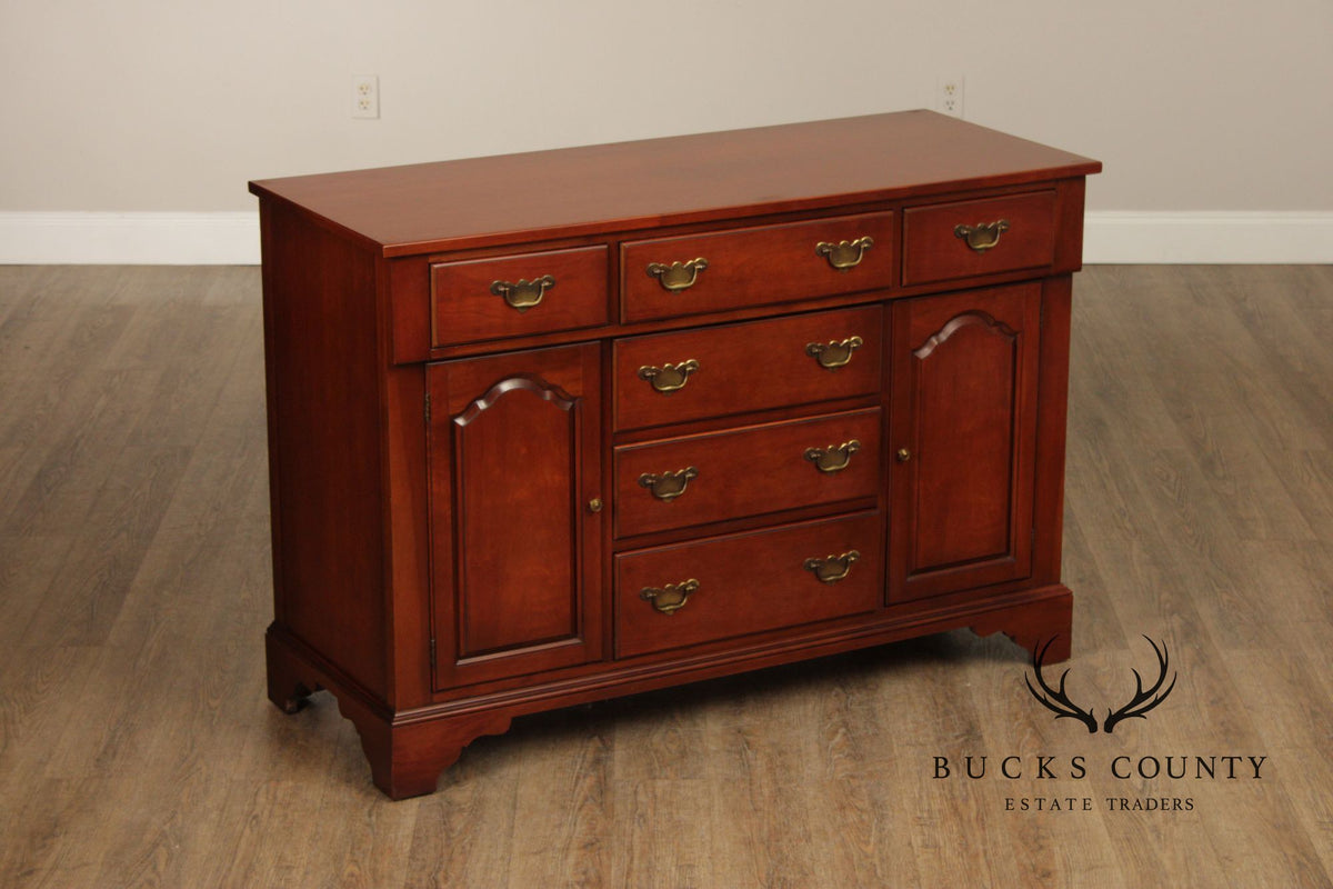 Drexel Wallace Nutting Cherry Colonial Style Sideboard Buffet