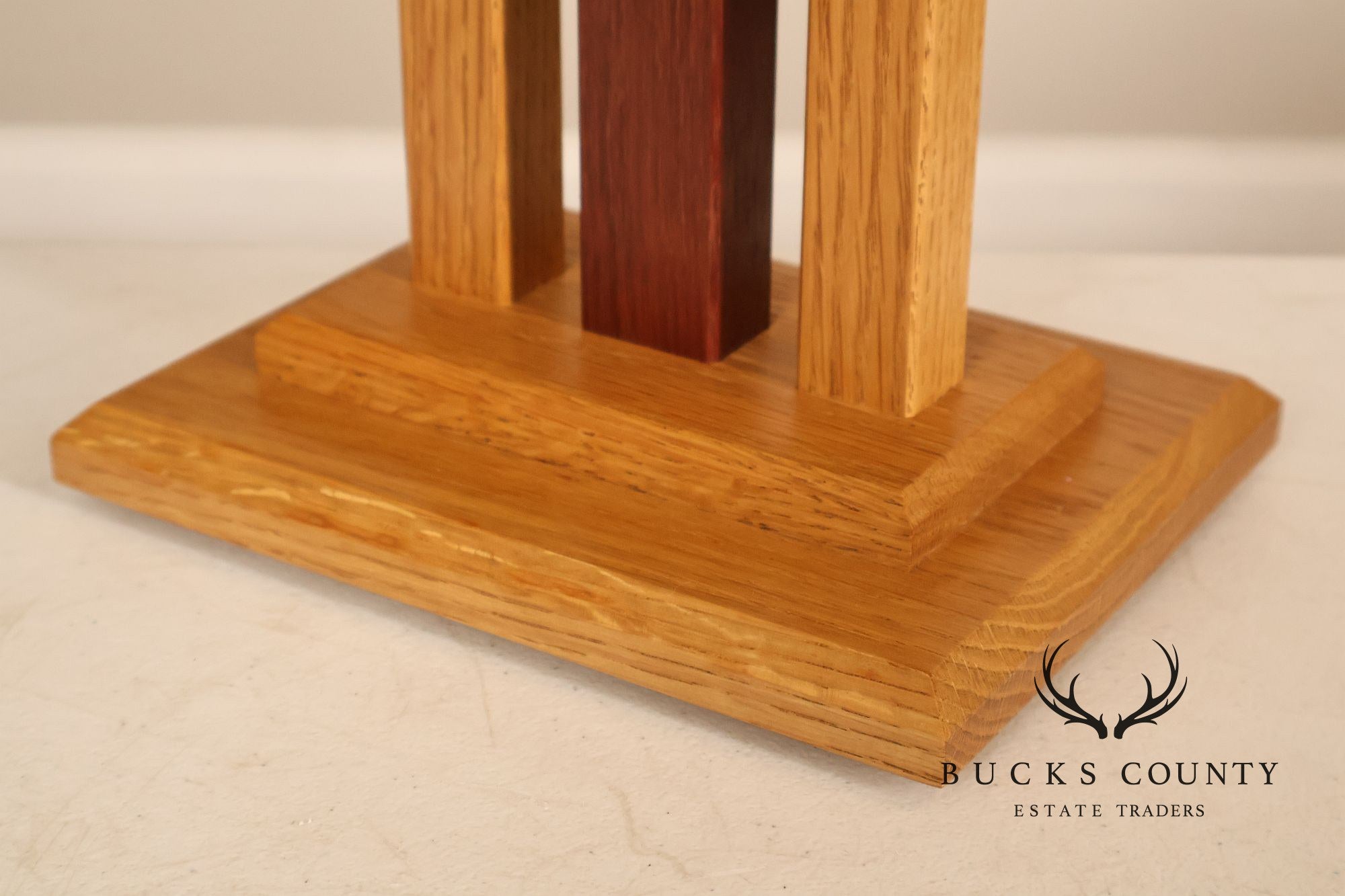 VNC Designs Mission Style Oak Table Lamp