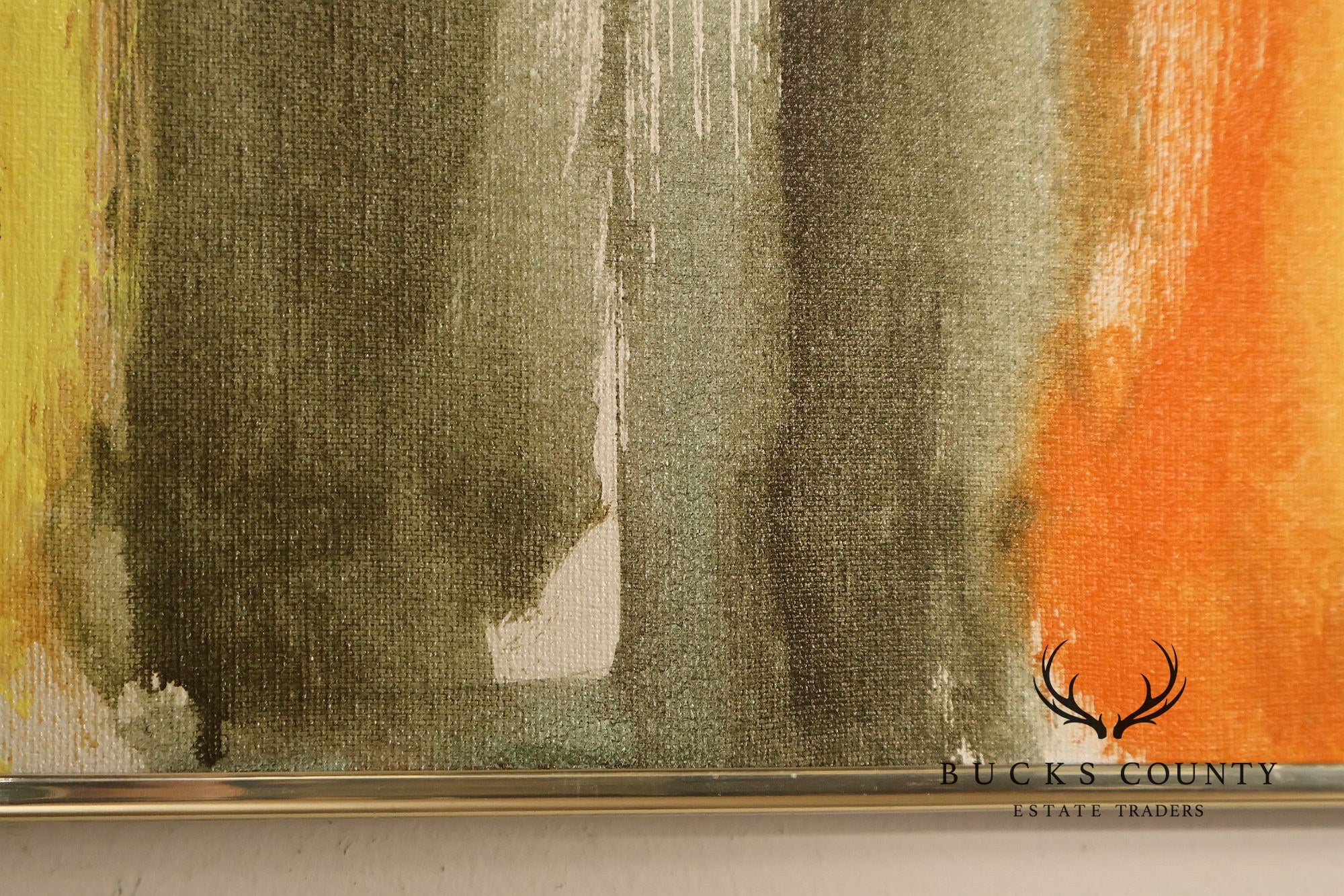 Etta Benjamin Cien Mid Century Modern Abstract Oil Painting