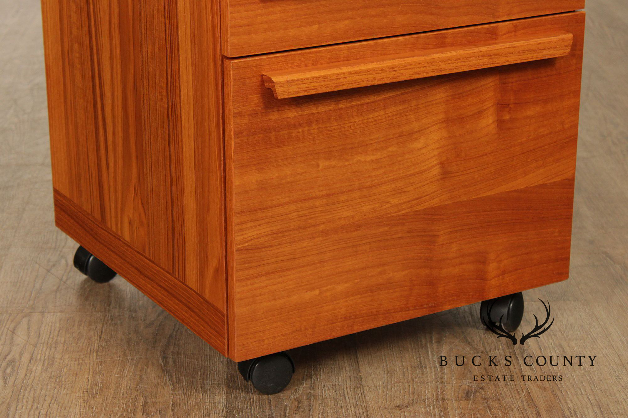 Interform Collection Danish Modern Teak Filing Cabinet