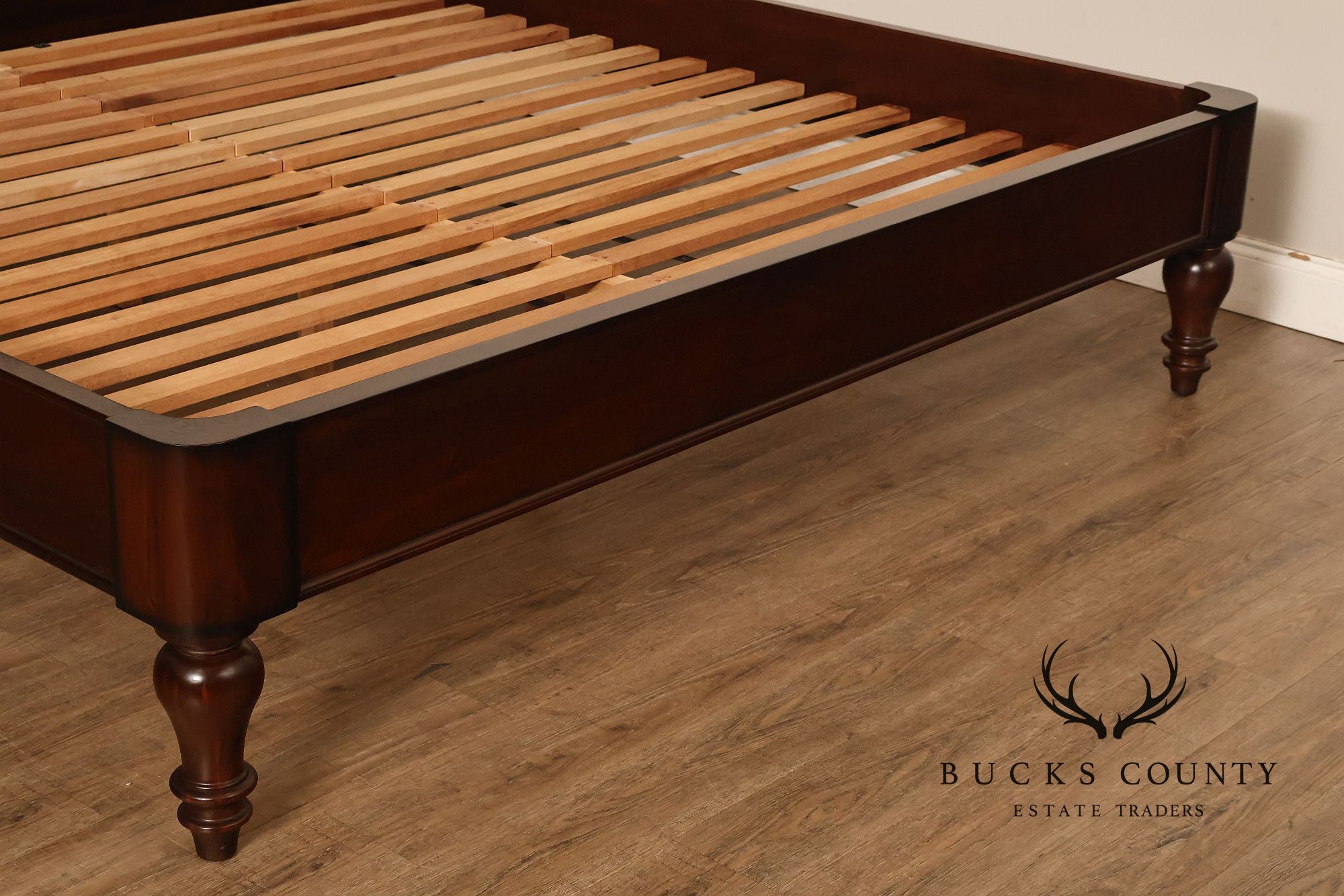 Pottery Barn King Size Cane Sleigh Bed