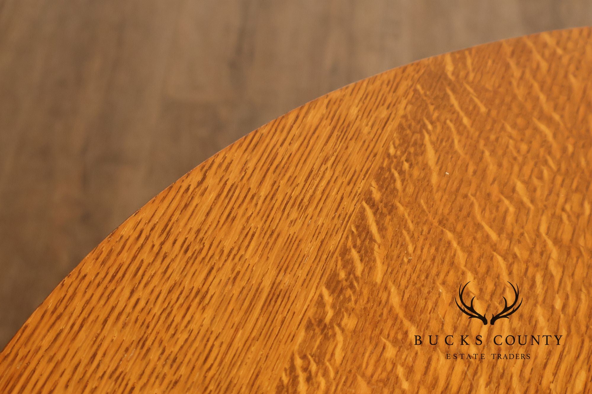 Stickley Mission Collection Round Oak Side Table