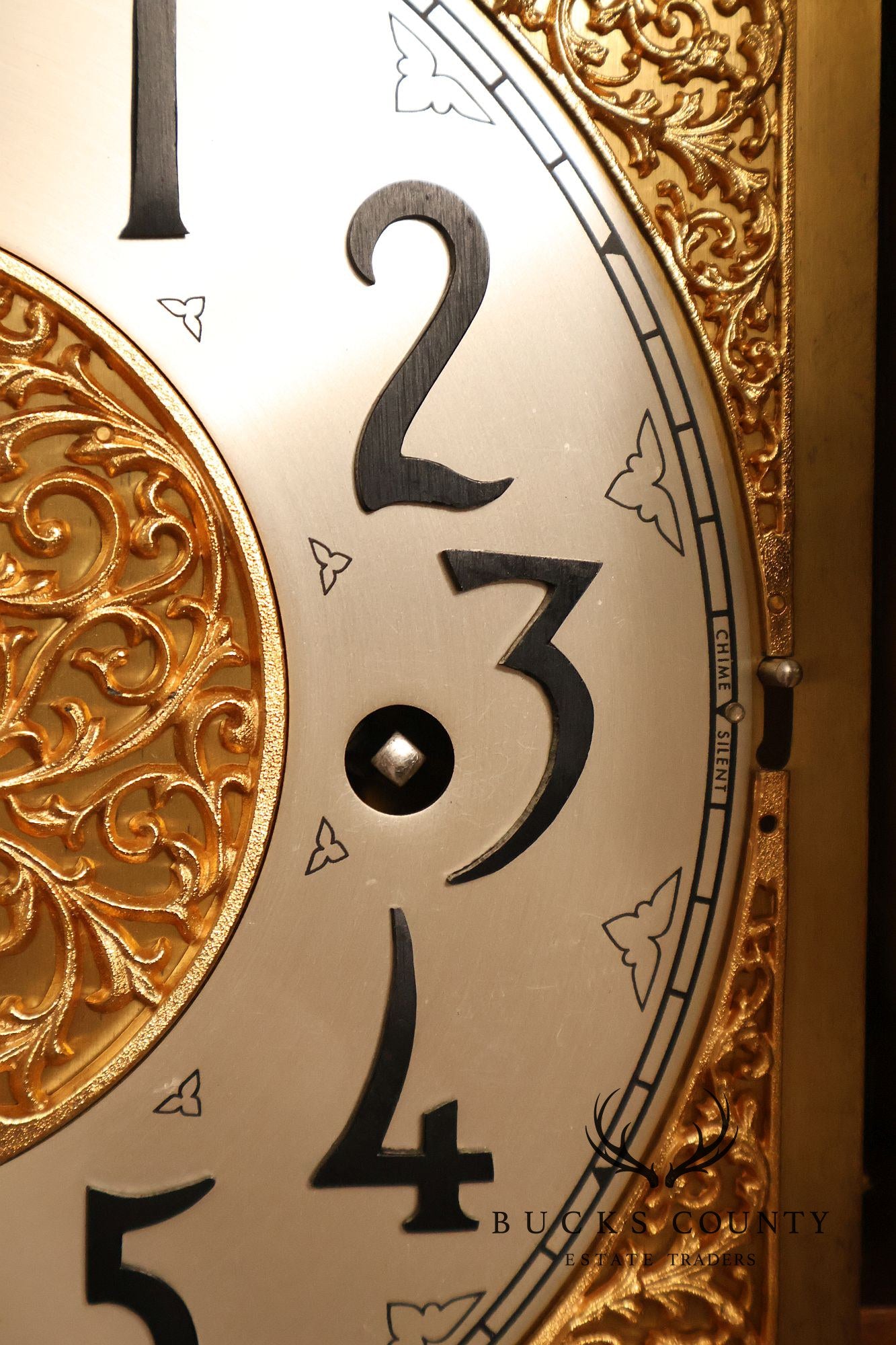 Herschede Burl Wood Five Tube Grandfather Clock