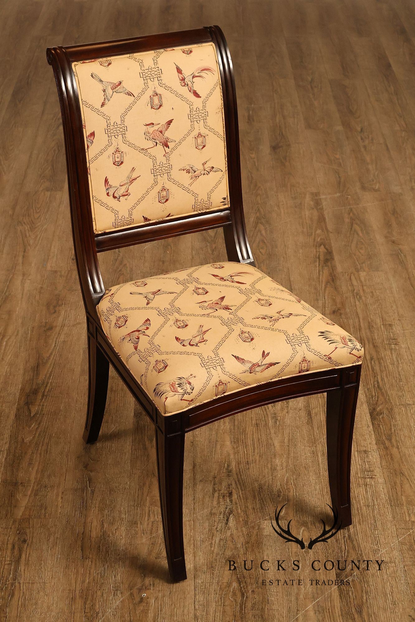 Empire Style Set of Ten Mahogany Dining Chairs
