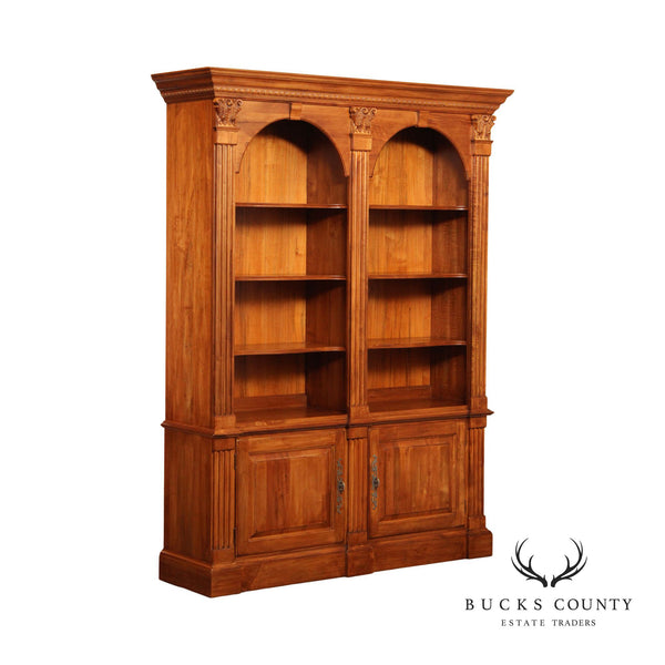 Ethan Allen Legacy Collection Maple Double Arch Bookcase