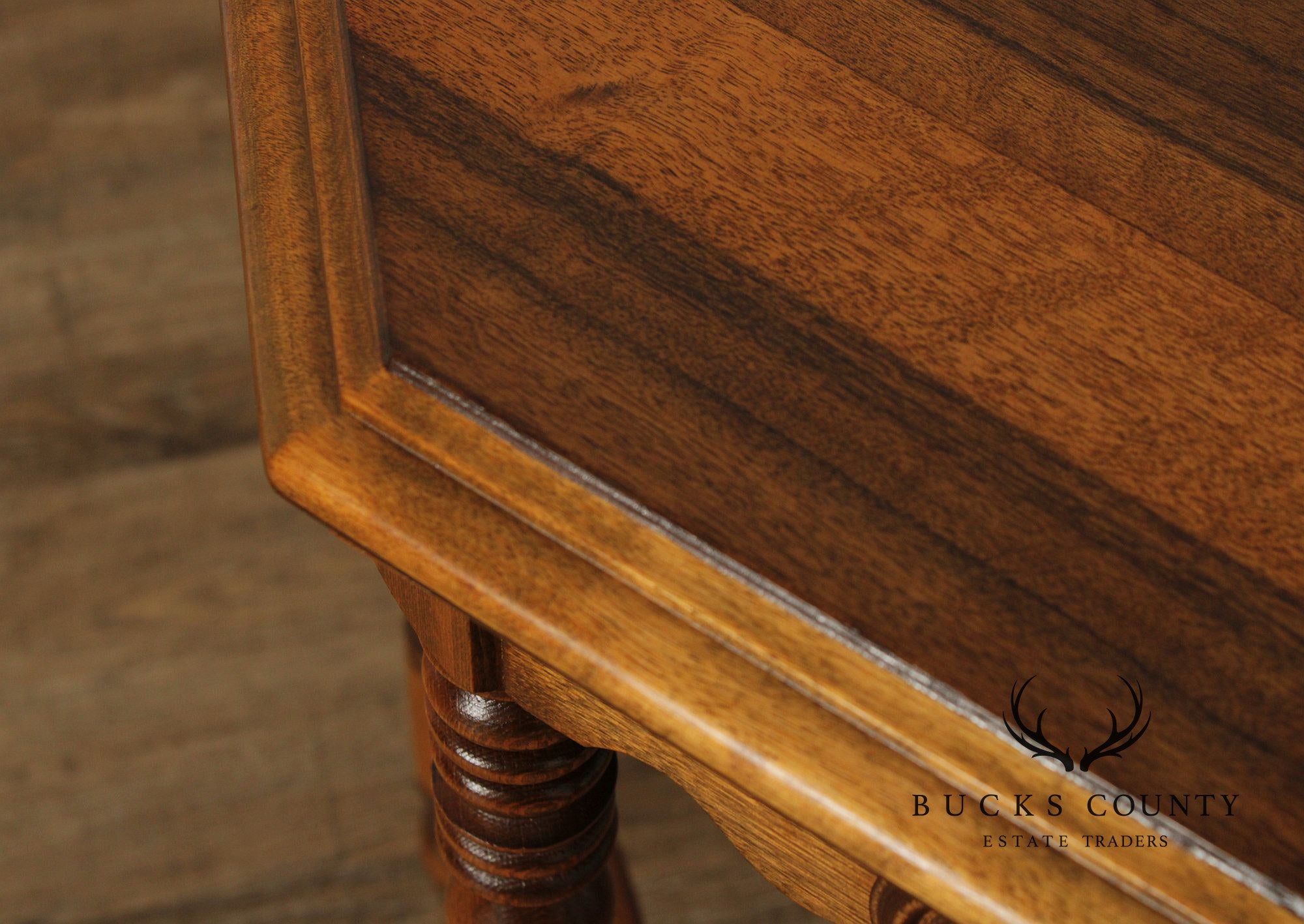 1920's Vintage Walnut Octagonal Side Table