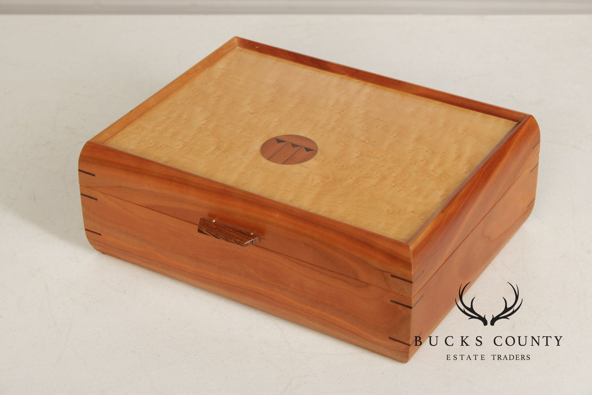 Studio Mixed Wood Desktop Cigar Humidor
